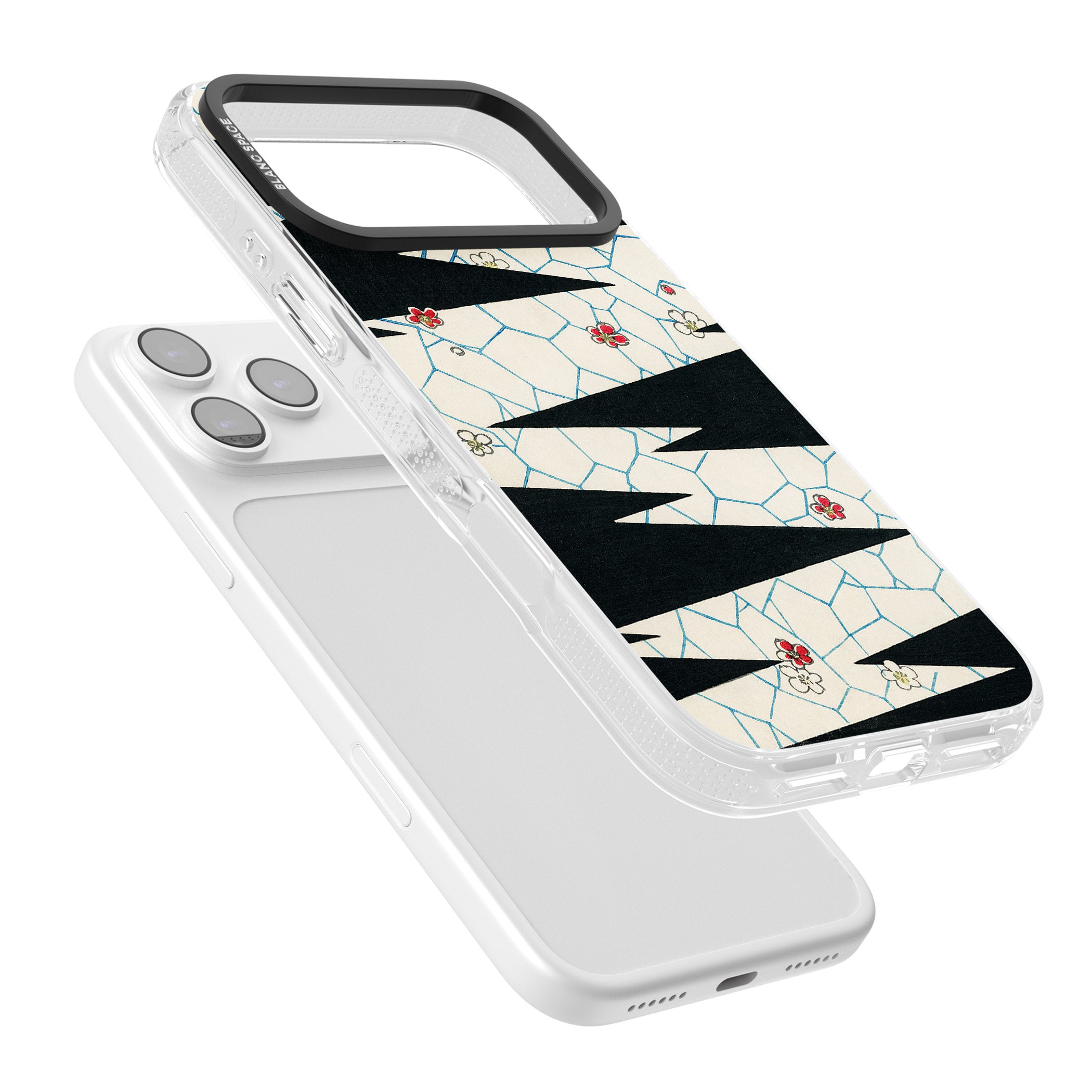Japanese Flowers By Bijutsu Sekai iPhone 17 Pro Max Impact Air Clear Phone Case Colours