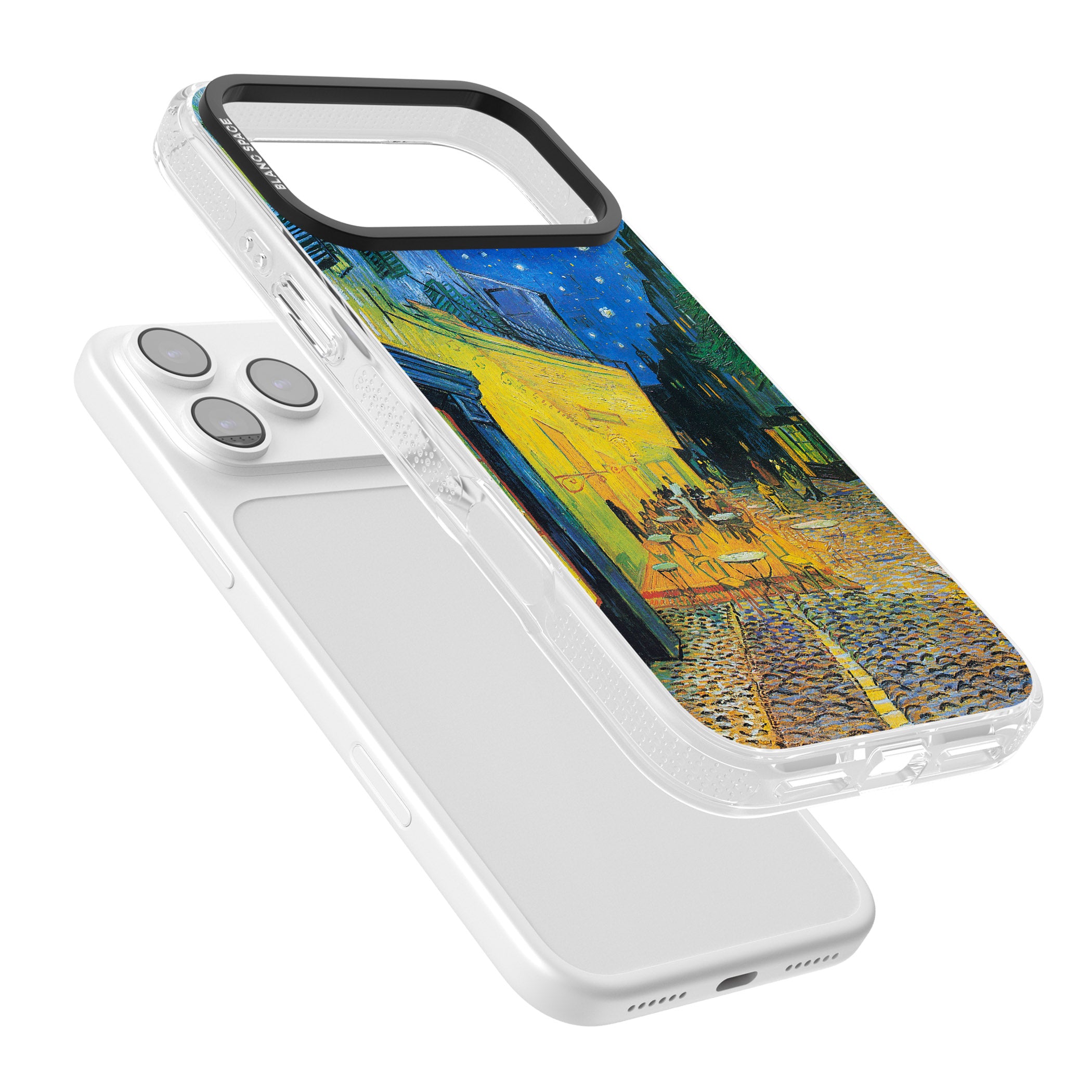 Café Terrace At Night iPhone 17 Pro Max Impact Air Clear Phone Case Colours