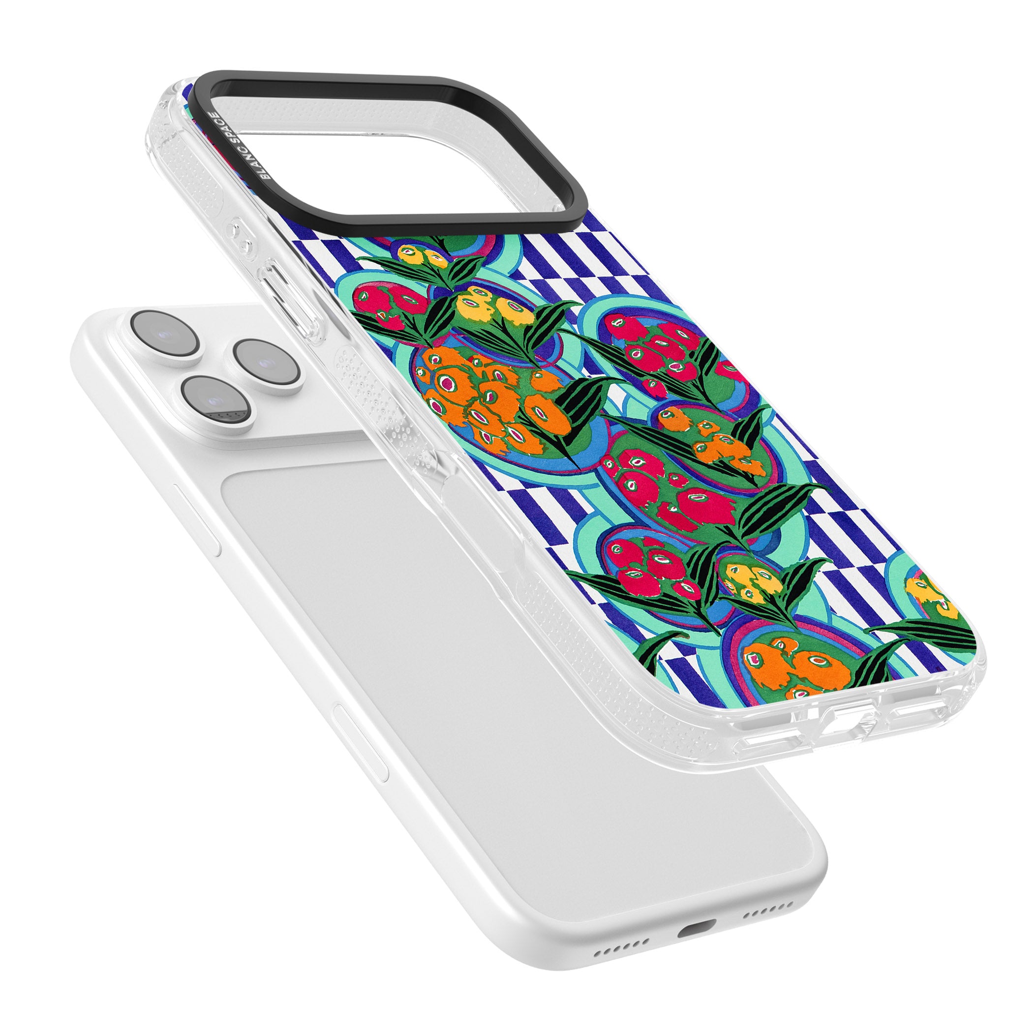 Vintage Fruit Plates iPhone 17 Pro Max Impact Air Clear Phone Case Colours