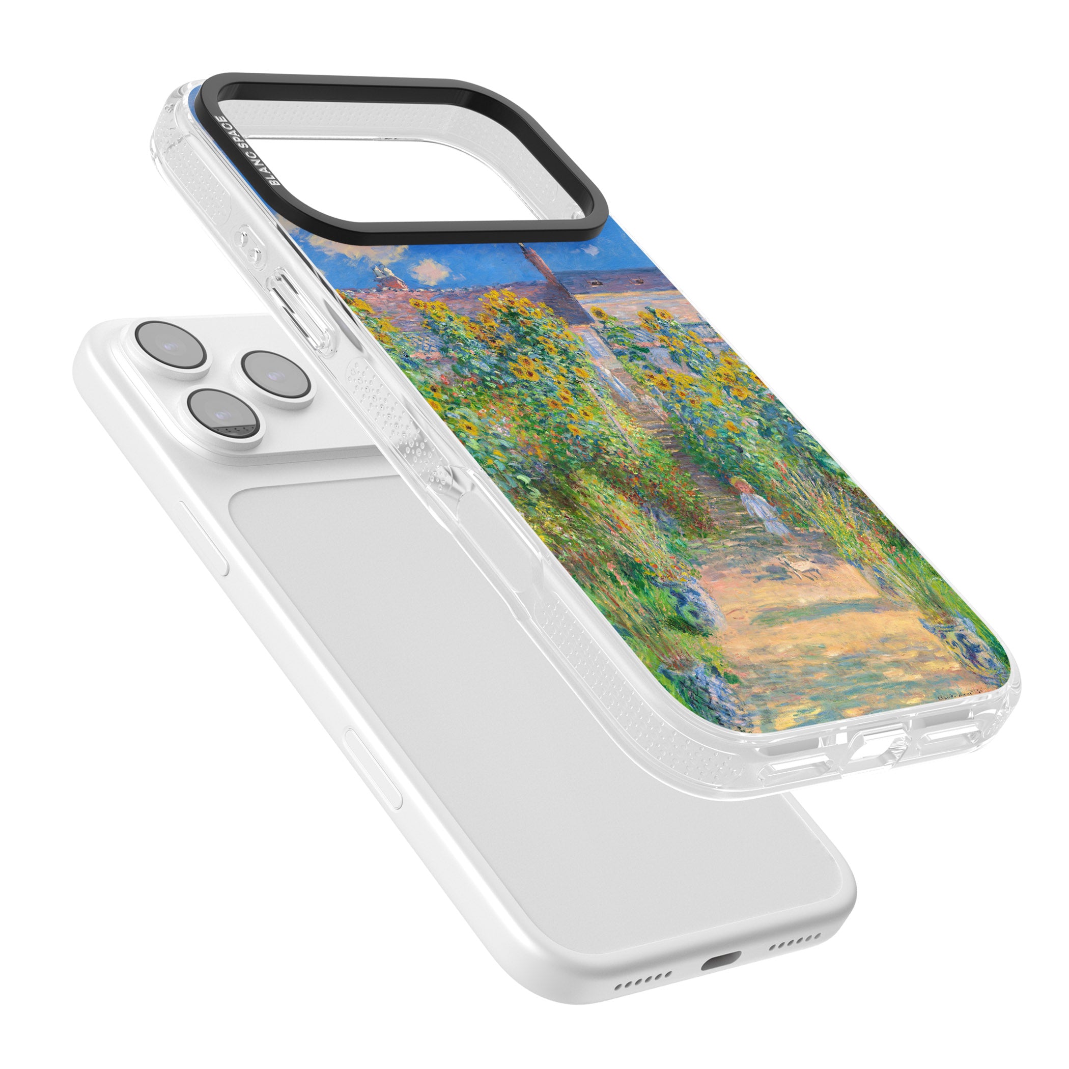 Garden at Vetheuil iPhone 17 Pro Max Impact Air Clear Phone Case Colours
