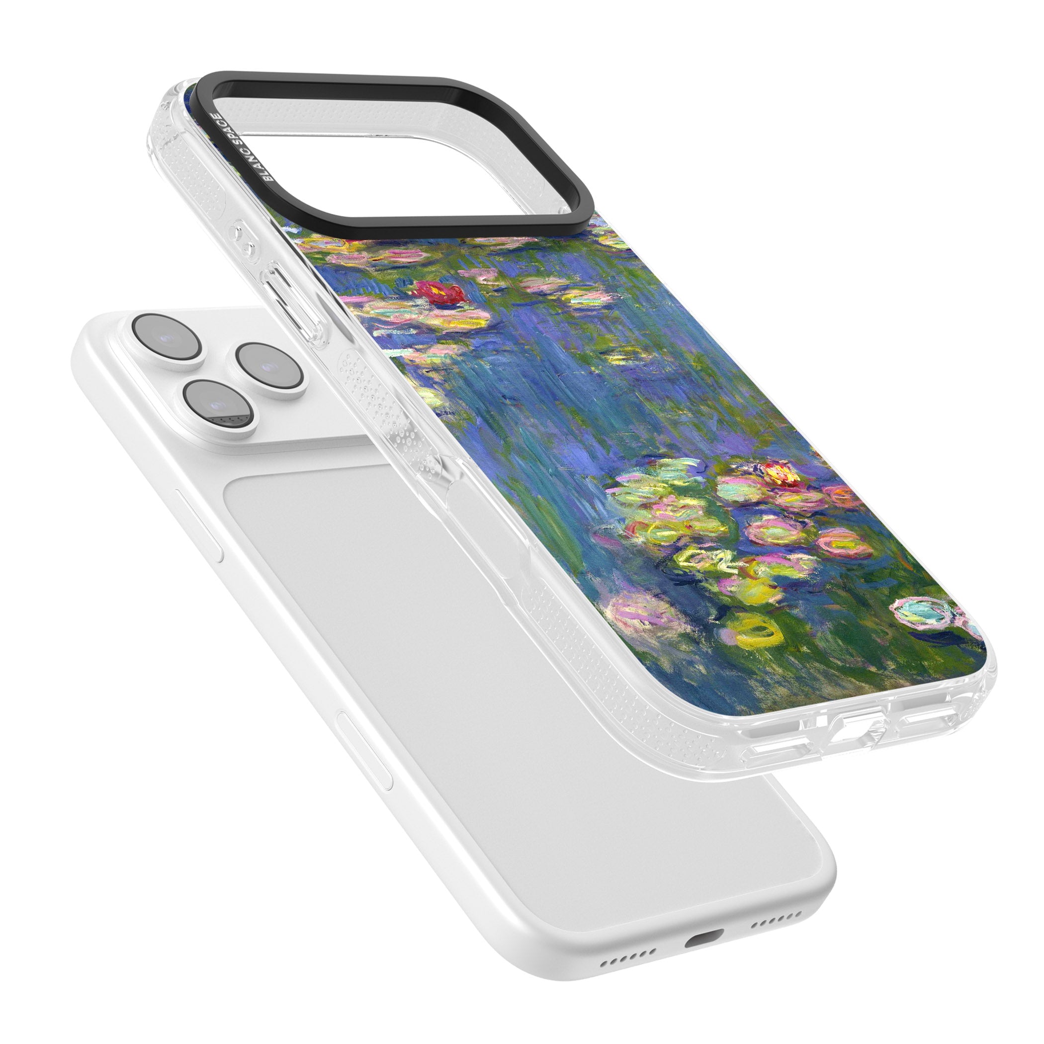 Water Lilies II iPhone 17 Pro Max Impact Air Clear Phone Case Colours