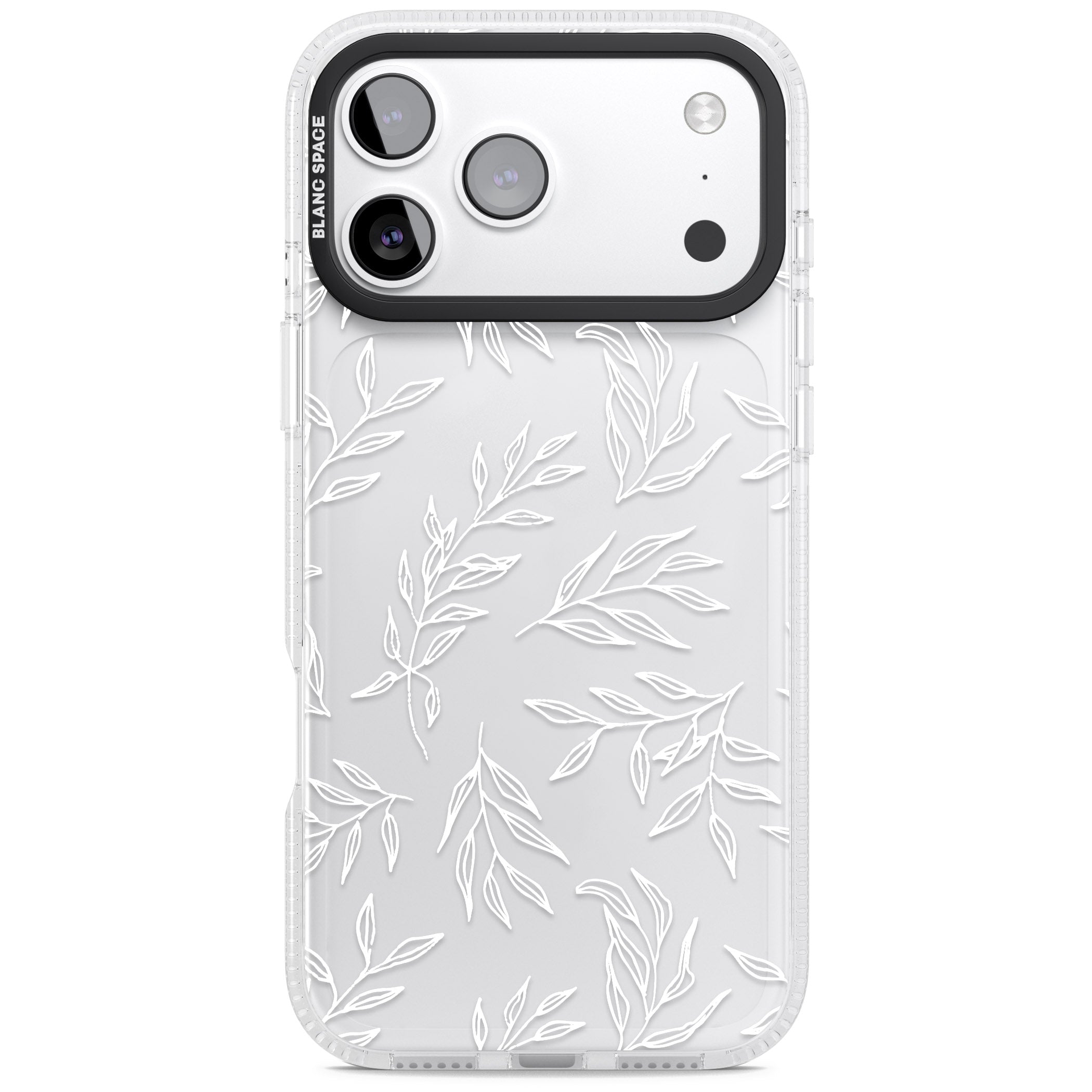Leafy Botanical iPhone 17 Pro Max Impact Air Clear Phone Case