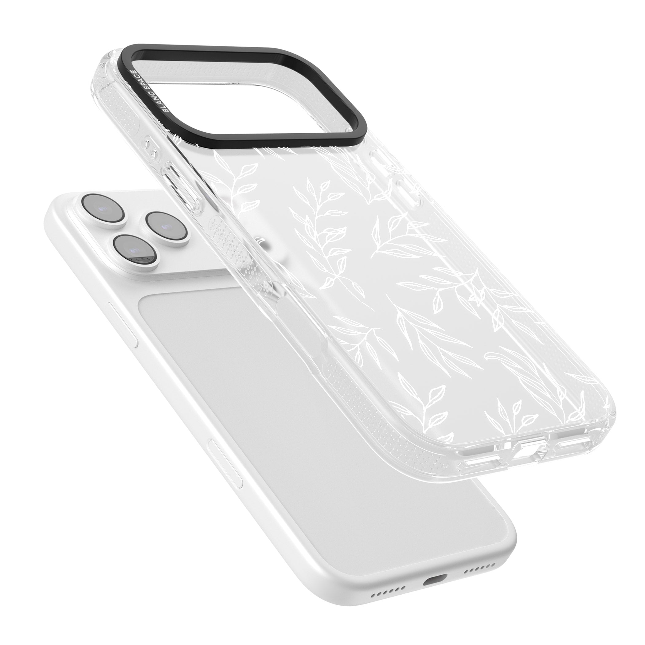 Leafy Botanical iPhone 17 Pro Max Impact Air Clear Phone Case Colours