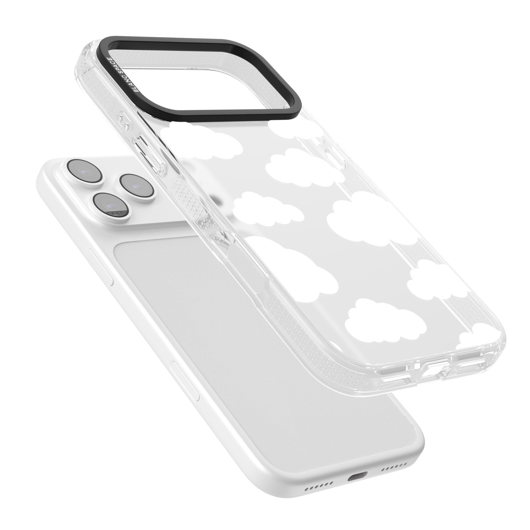 Cloud Pattern iPhone 17 Pro Max Impact Air Clear Phone Case Colours