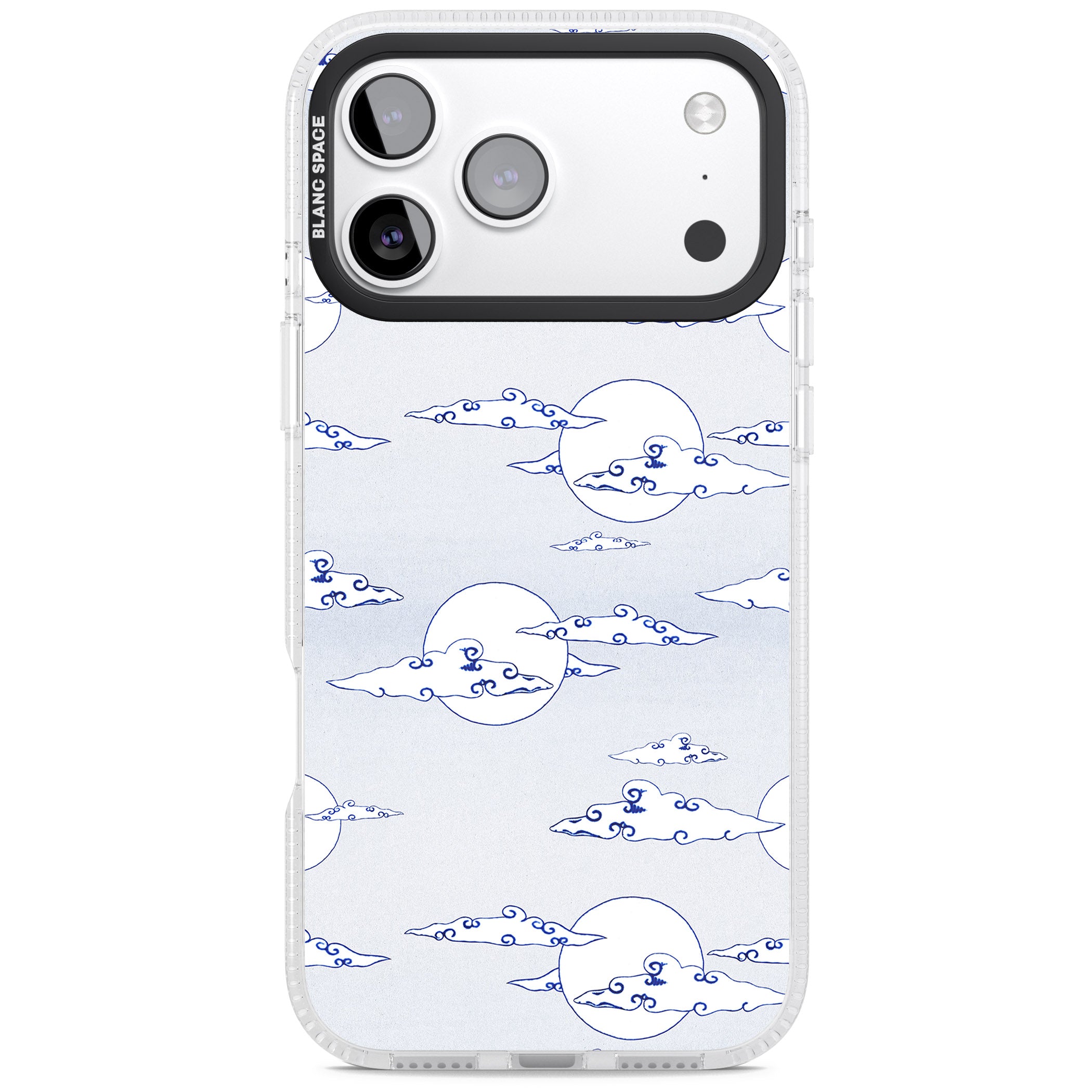 Moon & Clouds iPhone 17 Pro Max Impact Air Clear Phone Case