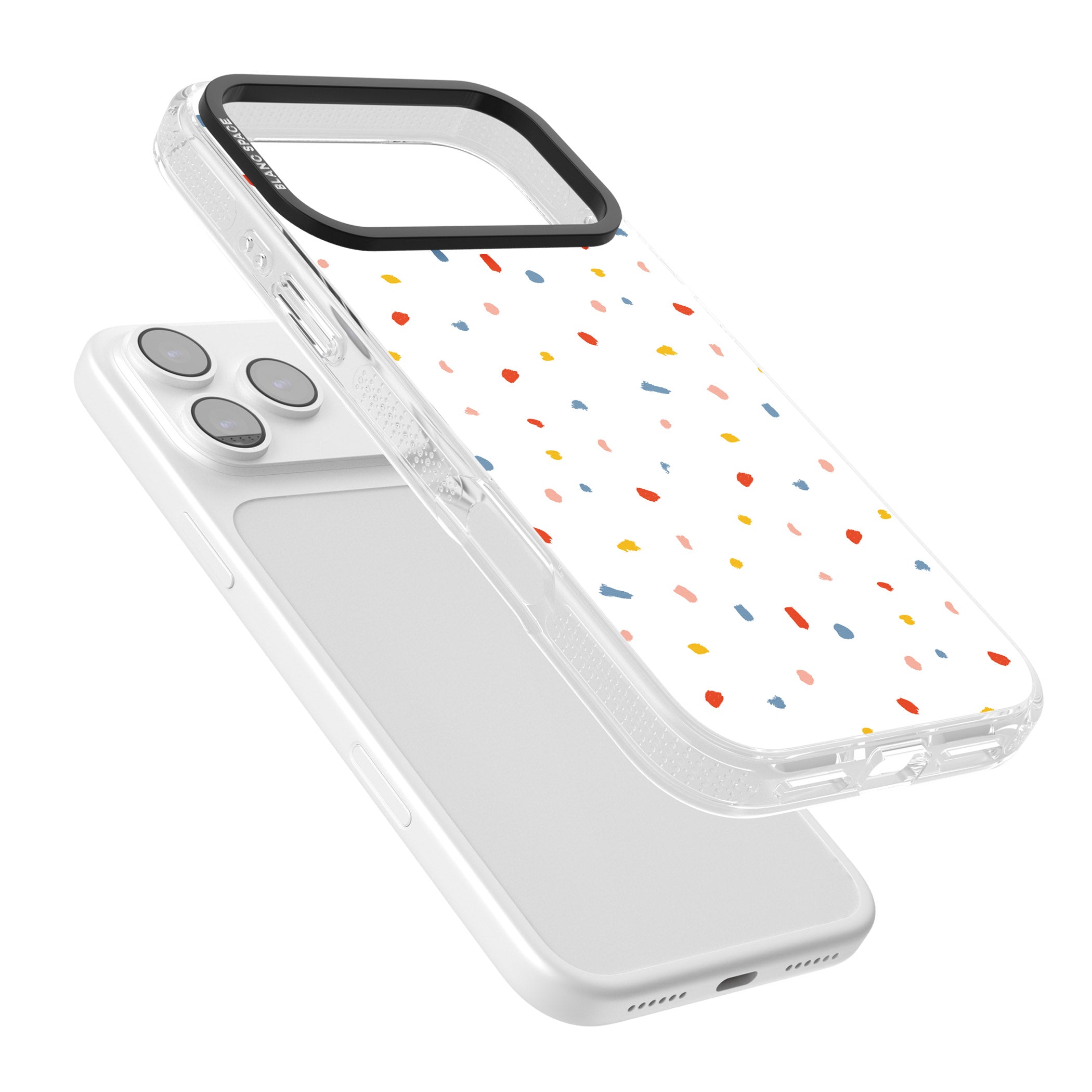 Confetti Speckle iPhone 17 Pro Max Impact Air Clear Phone Case Colours