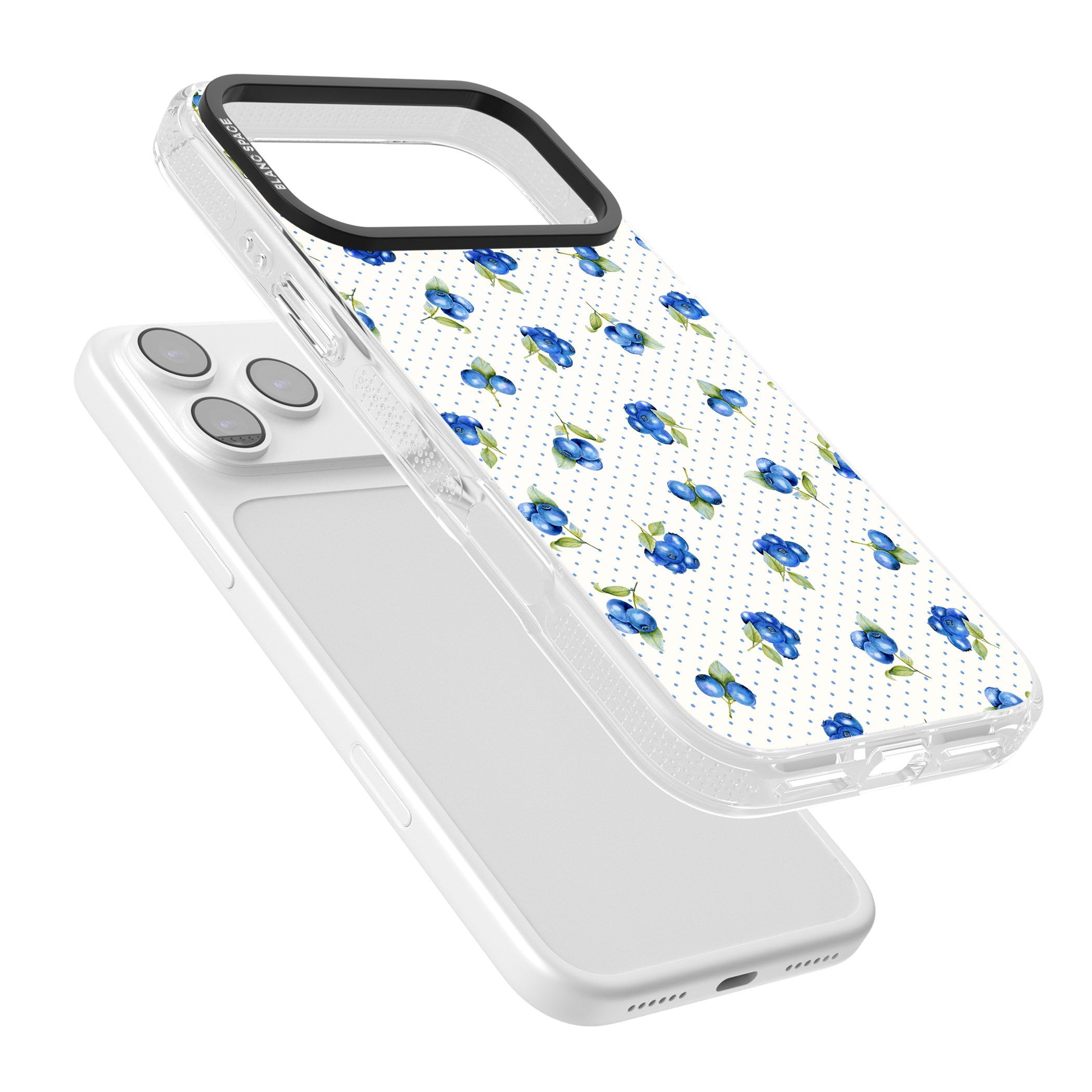 Blueberry Picnic iPhone 17 Pro Max Impact Air Clear Phone Case Colours