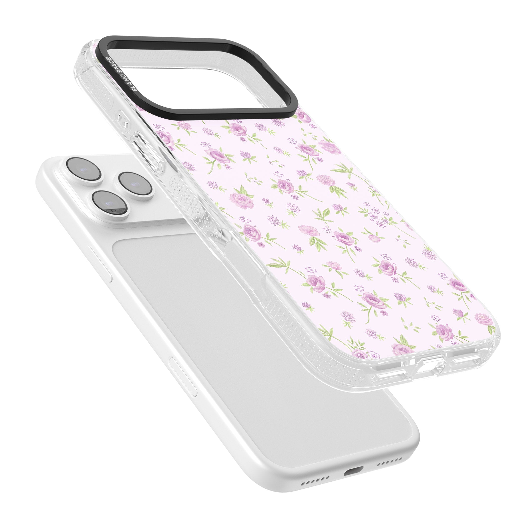 Pink Peonies iPhone 17 Pro Max Impact Air Clear Phone Case Colours