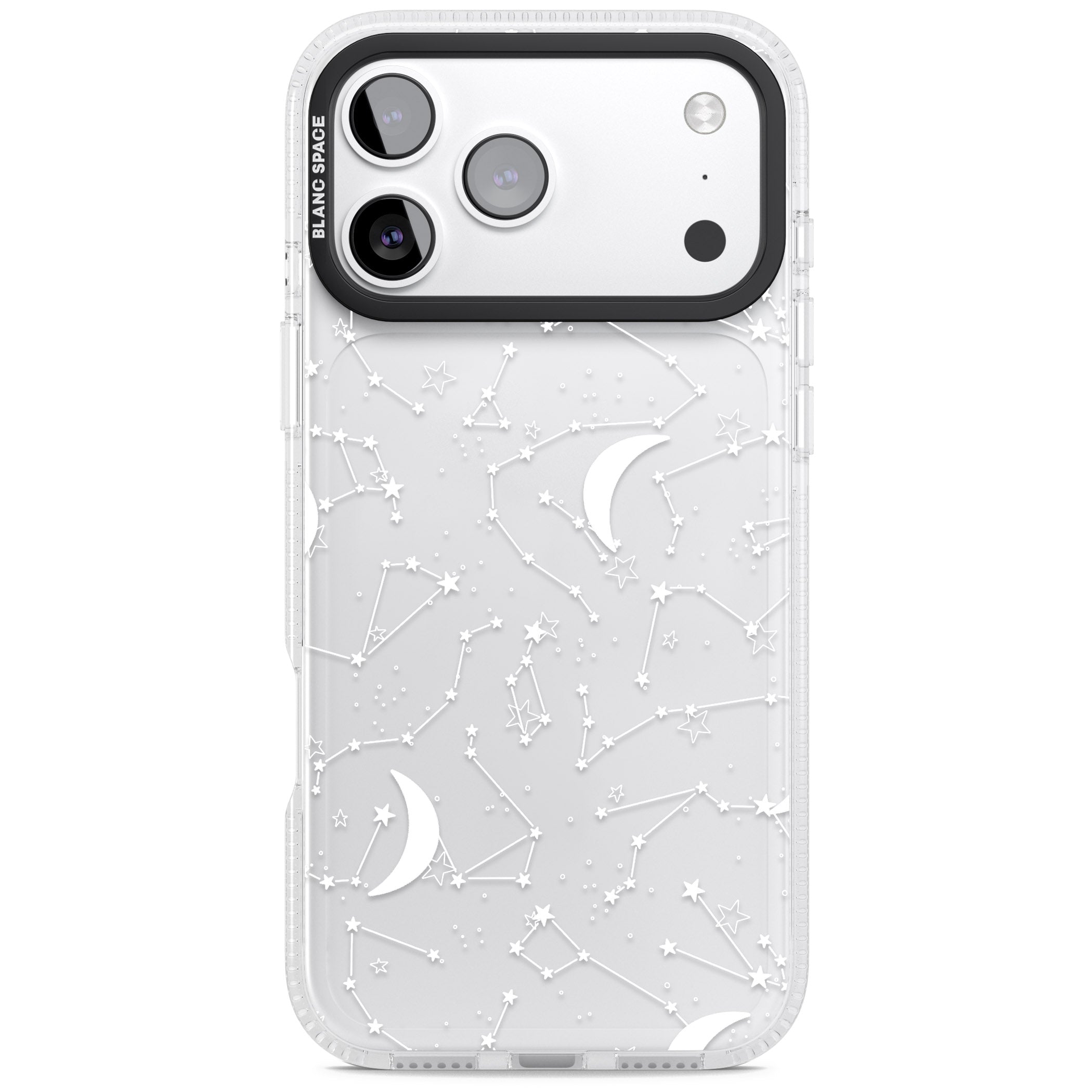 White Constellations iPhone 17 Pro Max Impact Air Clear Phone Case