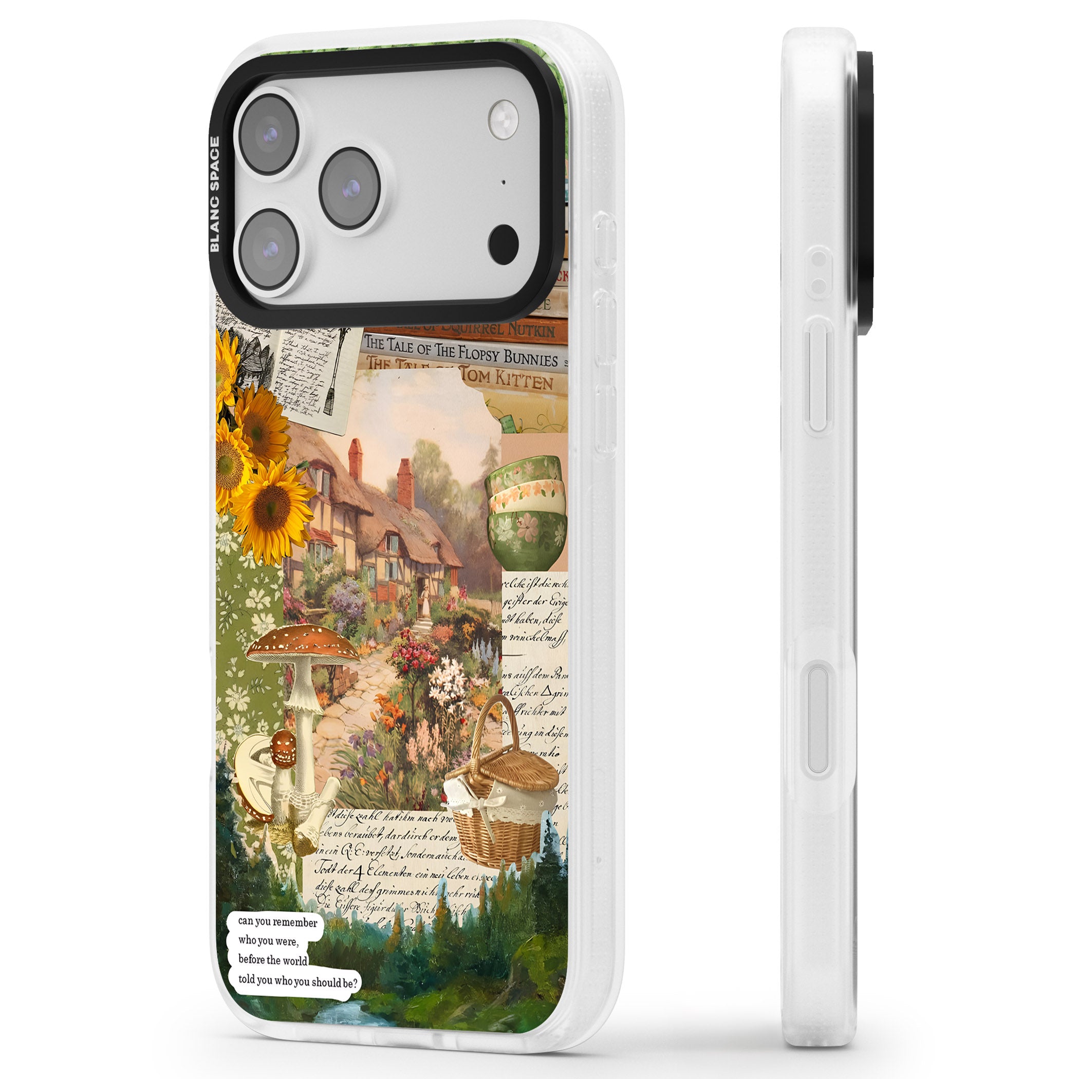 Bookworm iPhone 17 Pro Max Impact Air Clear Phone Case Side Profile