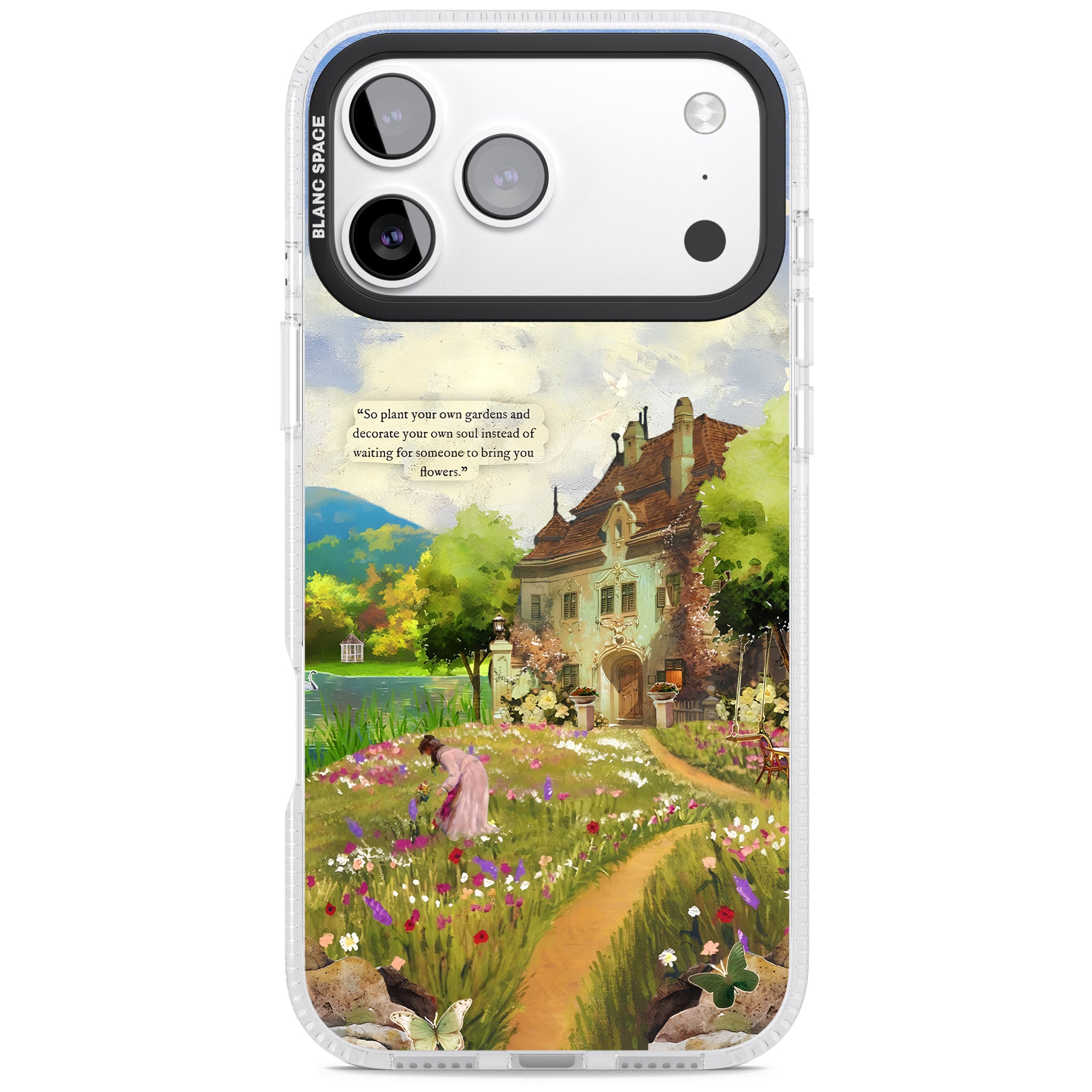Spring Cottage iPhone 17 Pro Max Impact Air Clear Phone Case