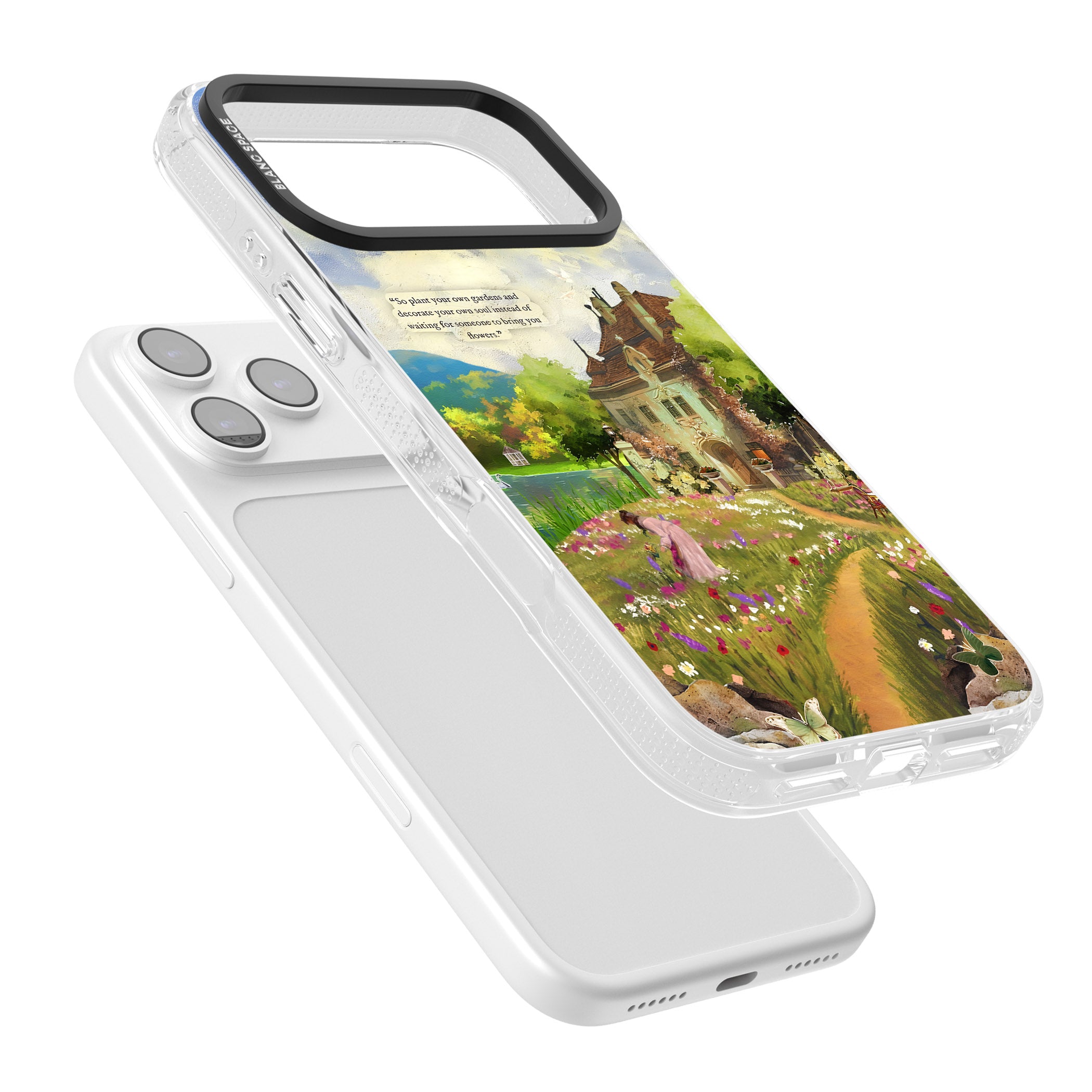 Spring Cottage iPhone 17 Pro Max Impact Air Clear Phone Case Colours