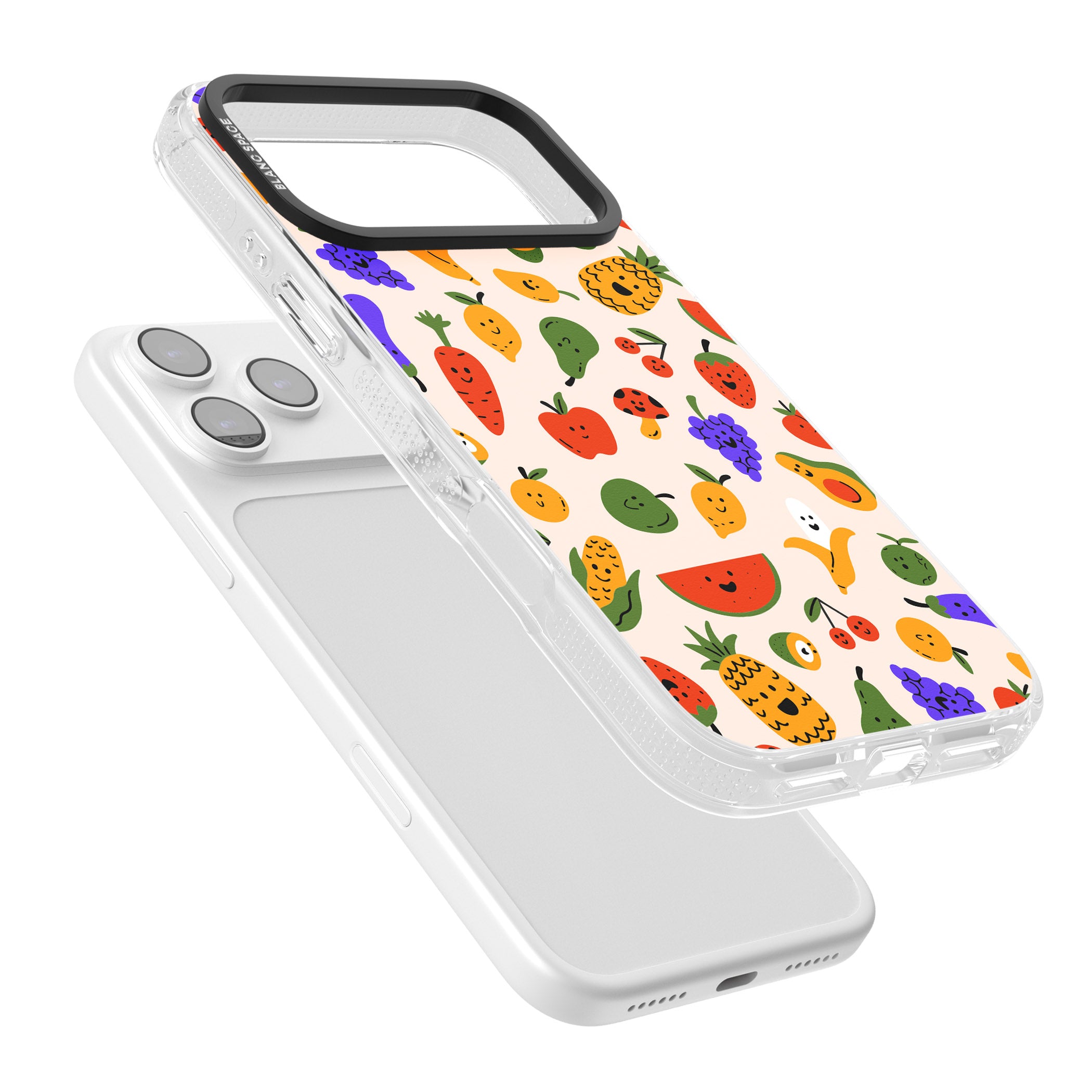 Kawaii Fruit iPhone 17 Pro Max Impact Air Clear Phone Case Colours