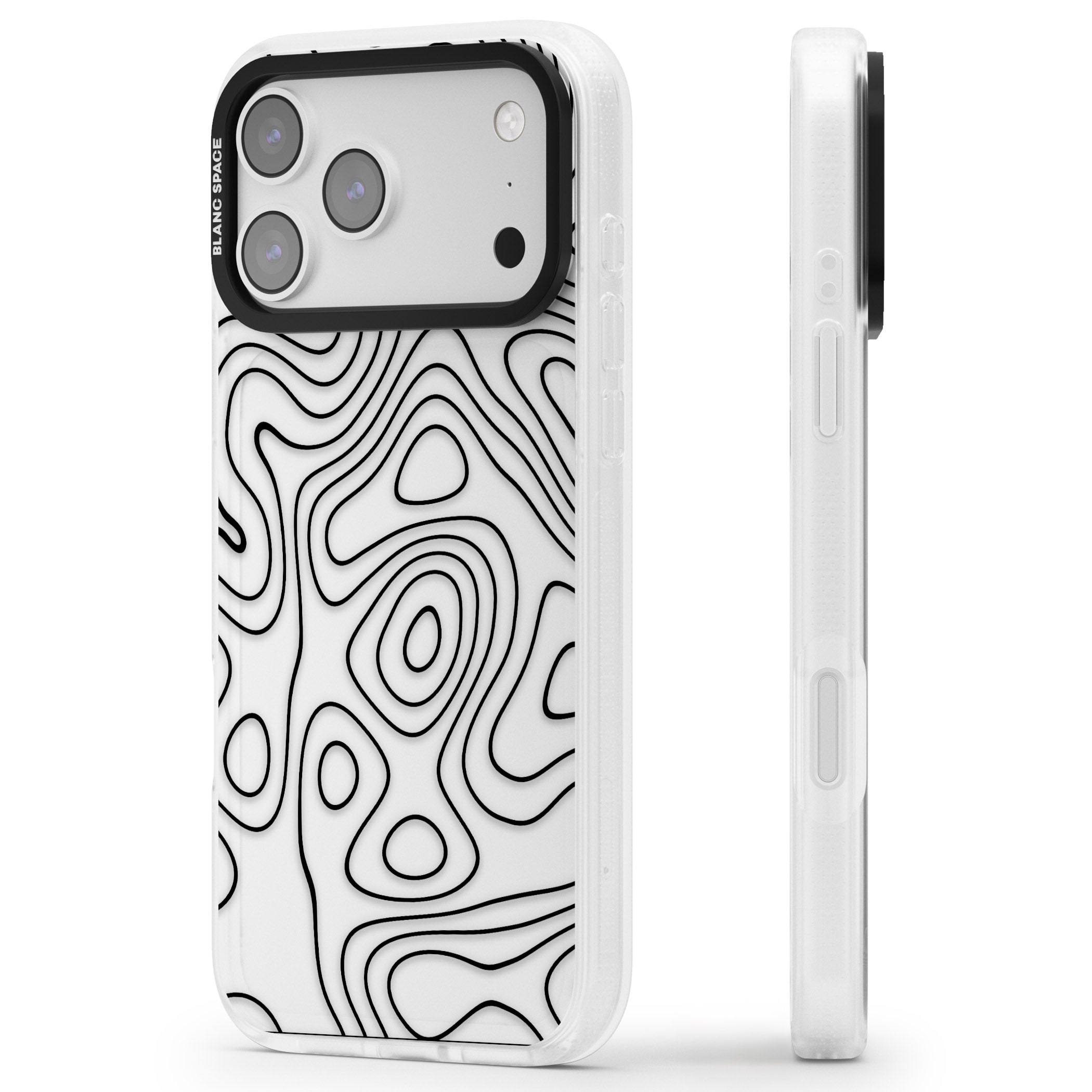 Damascus Steel iPhone 17 Pro Max Impact Air Clear Phone Case Side Profile