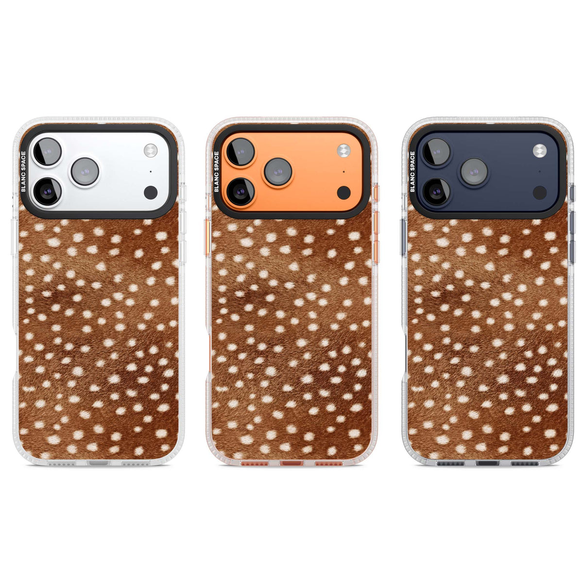 Deer Print animals iPhone case | Clear Case Impact Air case for iPhone 17 Pro, iPhone 17 Pro Max