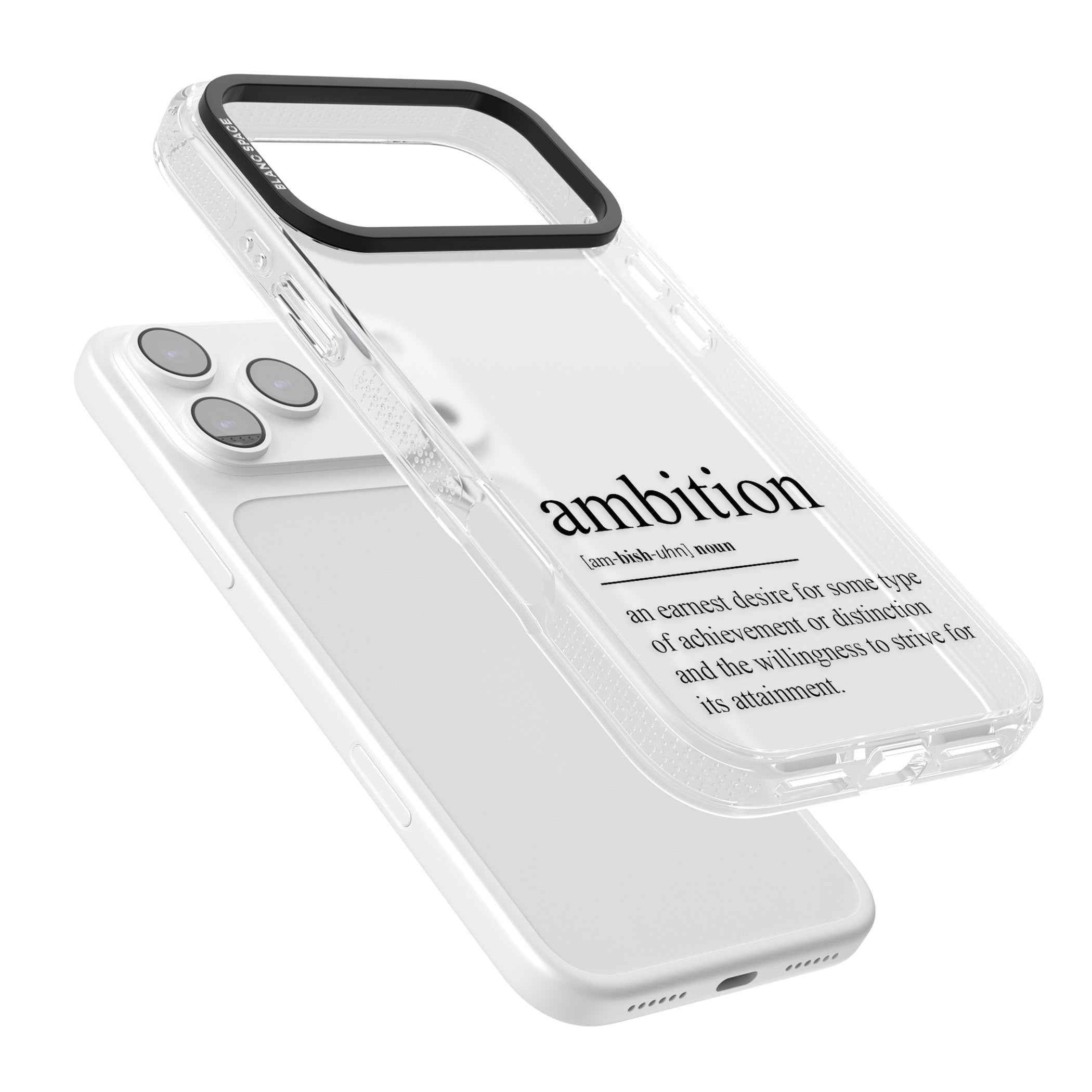 Ambition iPhone 17 Pro Max Impact Air Clear Phone Case Colours