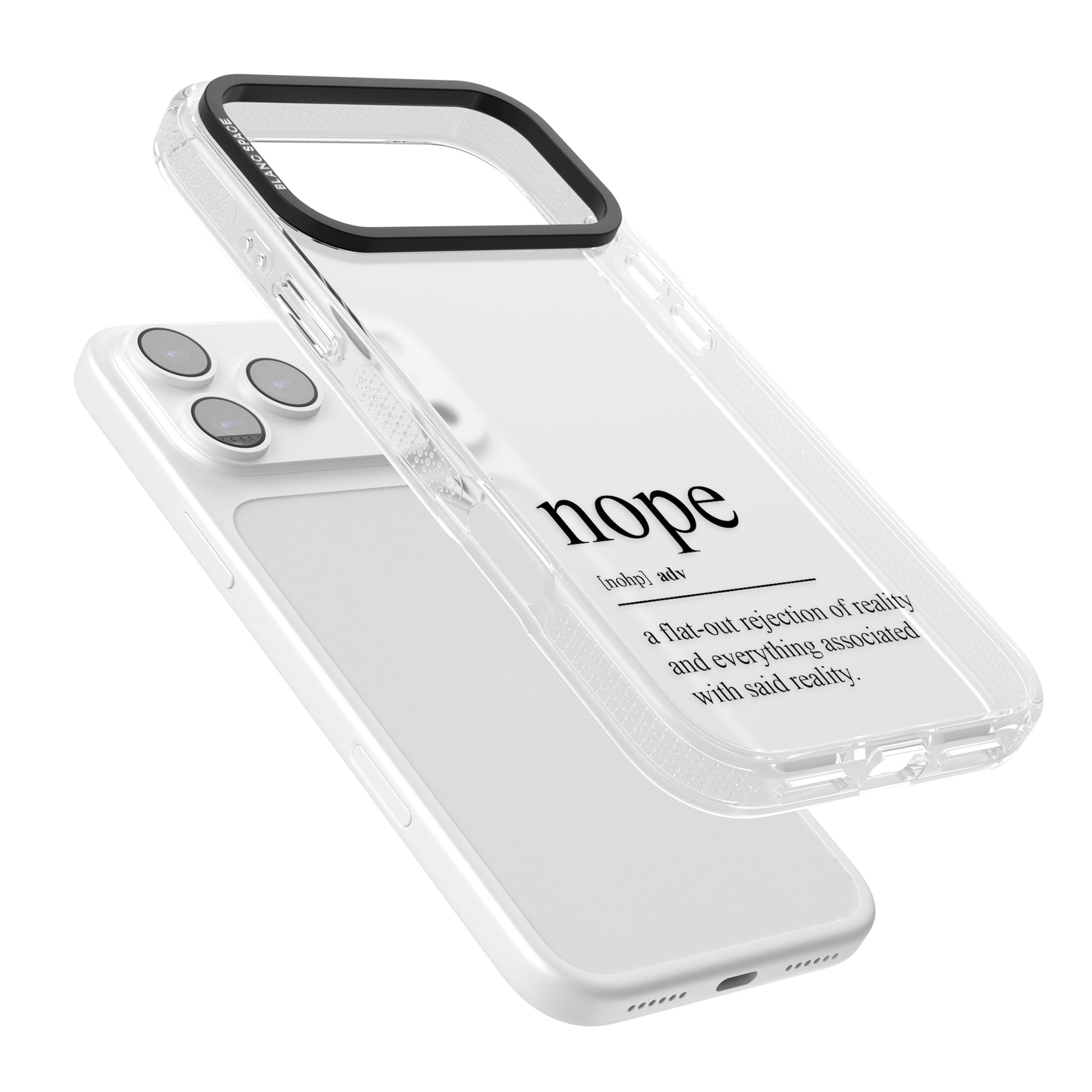 Nope iPhone 17 Pro Max Impact Air Clear Phone Case Colours