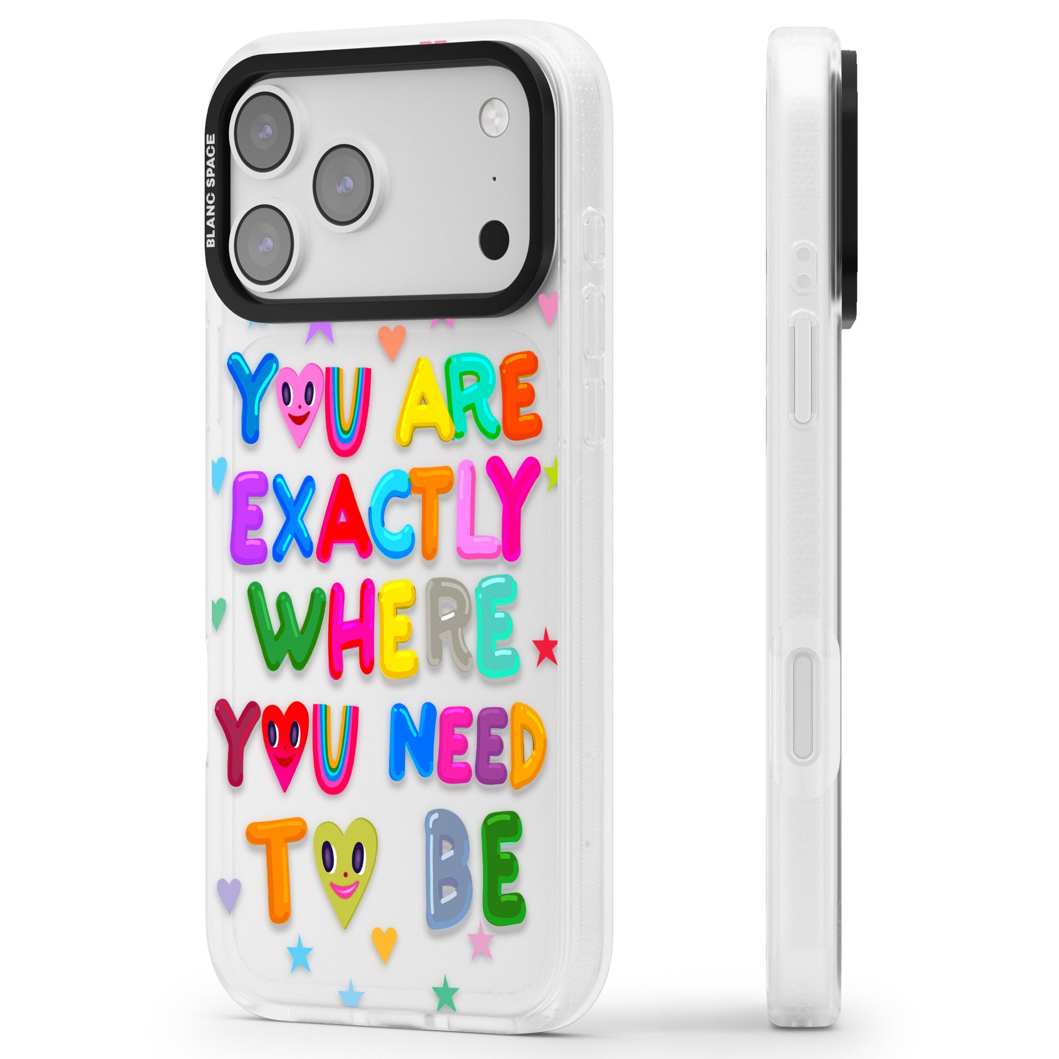 Exactly Where You Need To Be iPhone 17 Pro Max Impact Air Clear Phone Case Side Profile