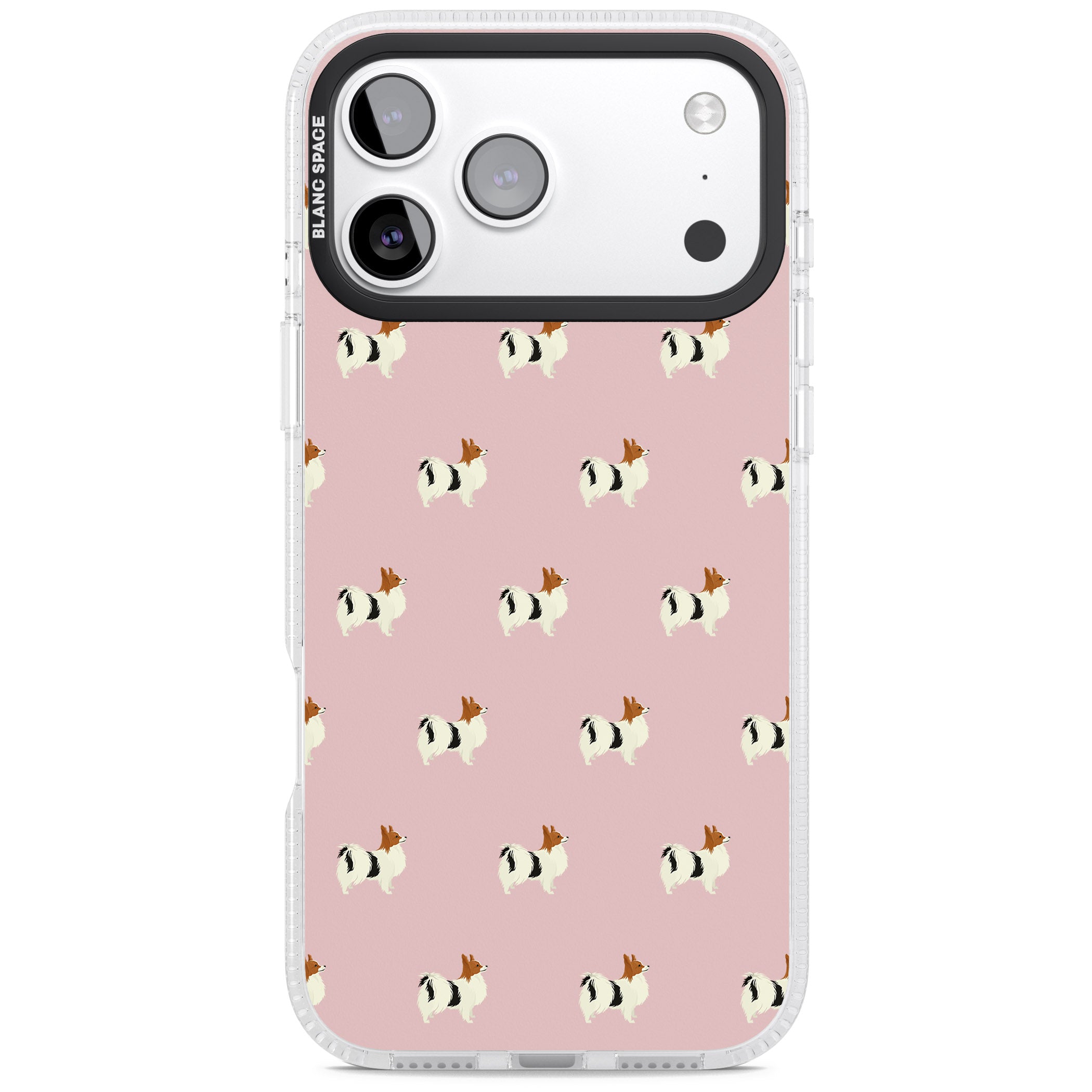 Adorable Dog Print iPhone 17 Pro Max Impact Air Clear Phone Case