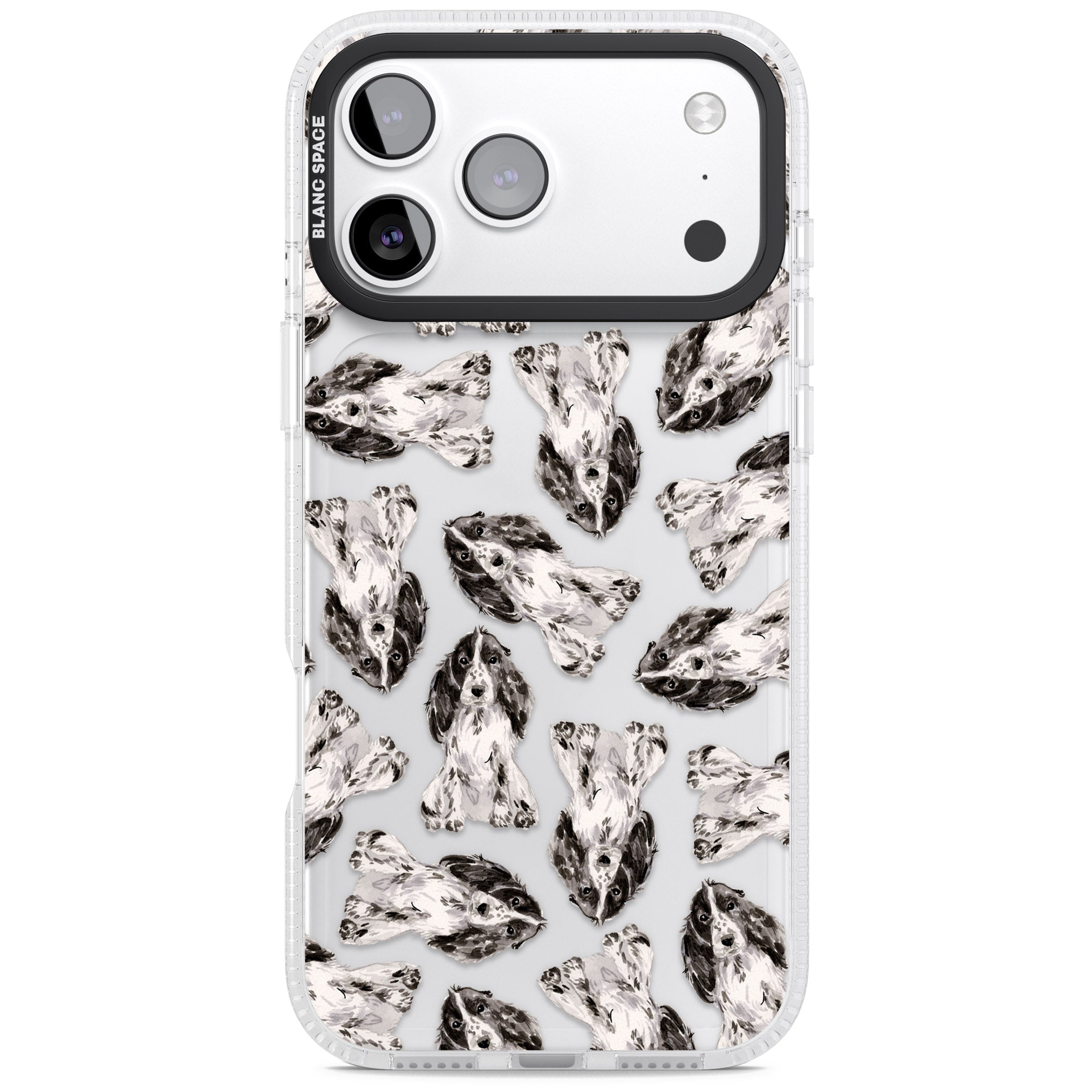 Cocker Spaniel Watercolor Elegance iPhone 17 Pro Max Impact Air Clear Phone Case