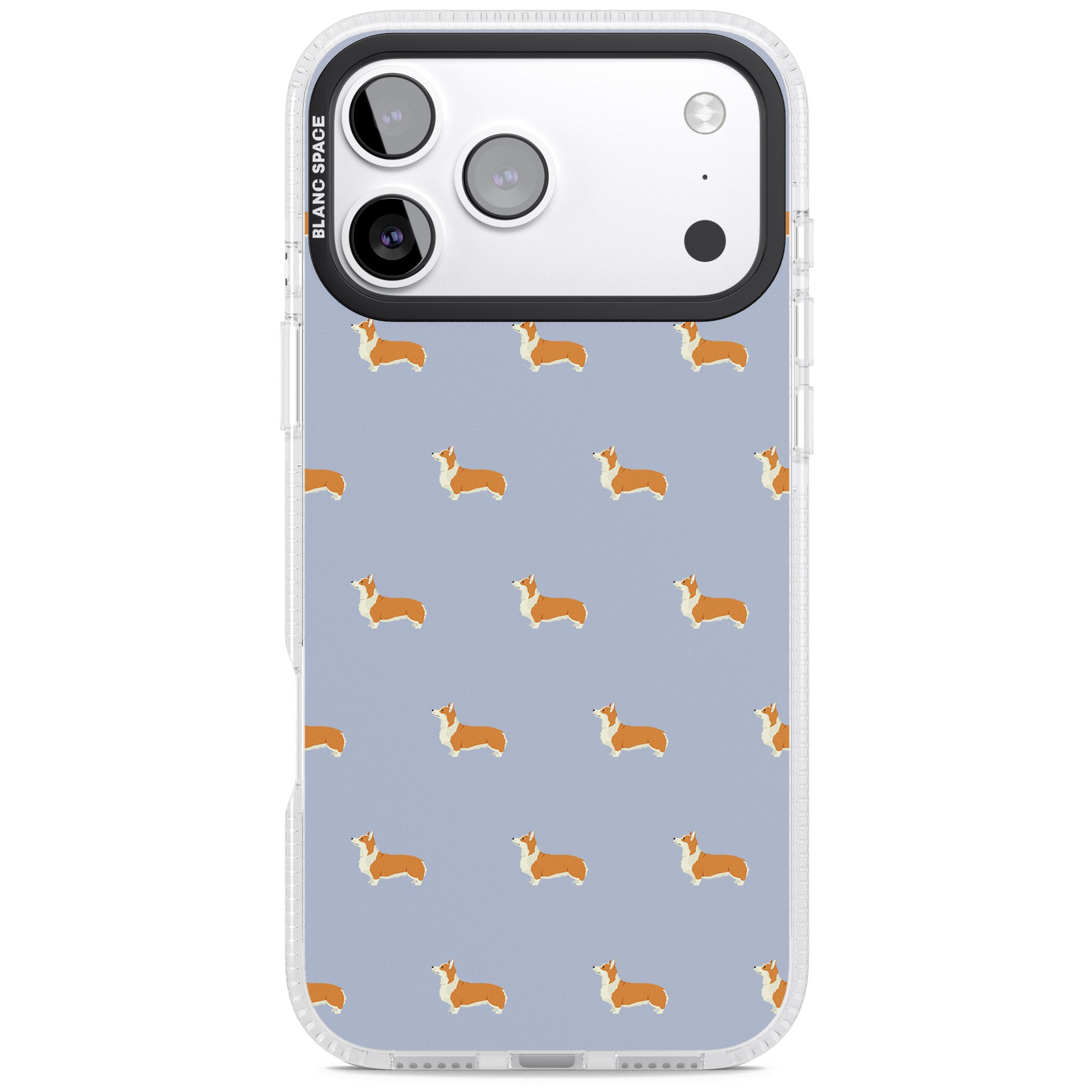 Corgi Pattern iPhone 17 Pro Max Impact Air Clear Phone Case