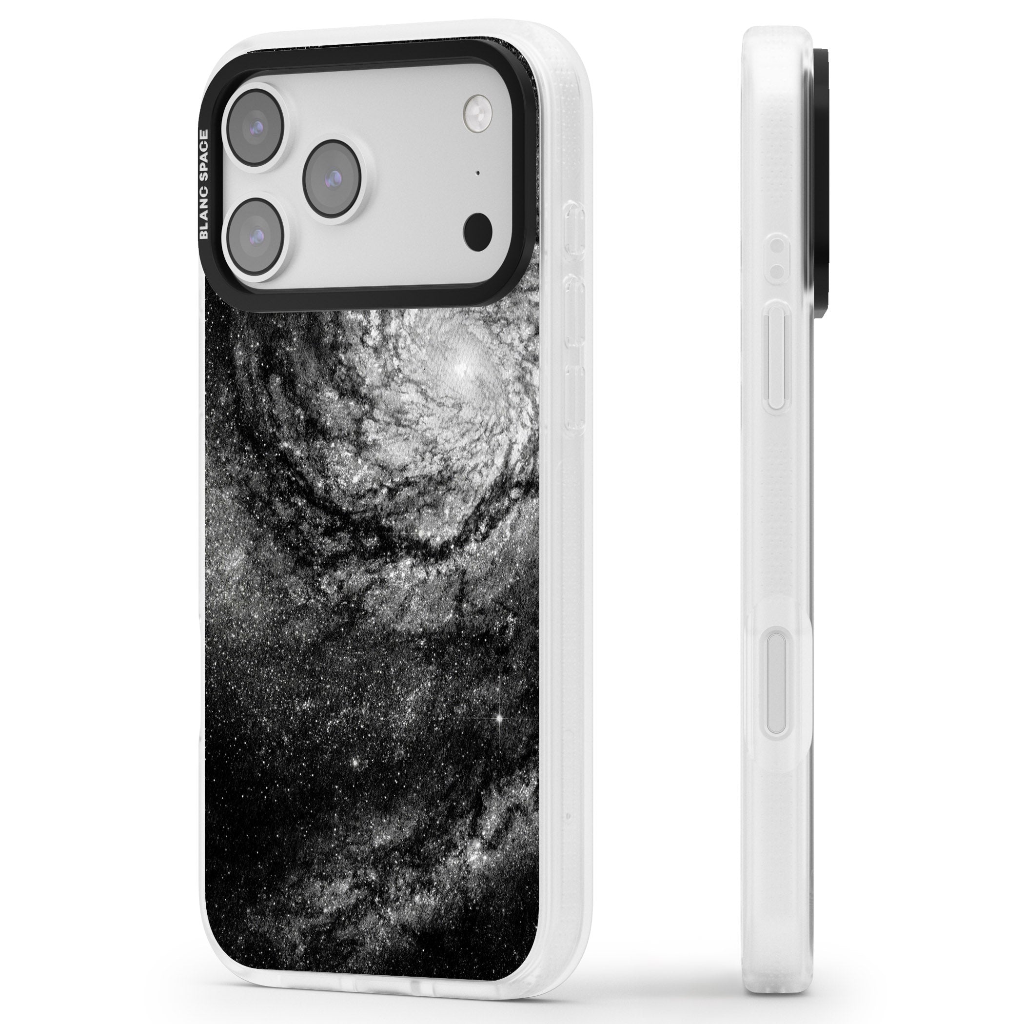 Night Sky Galaxies: Milky Way Galaxy iPhone 17 Pro Max Impact Air Clear Phone Case Side Profile