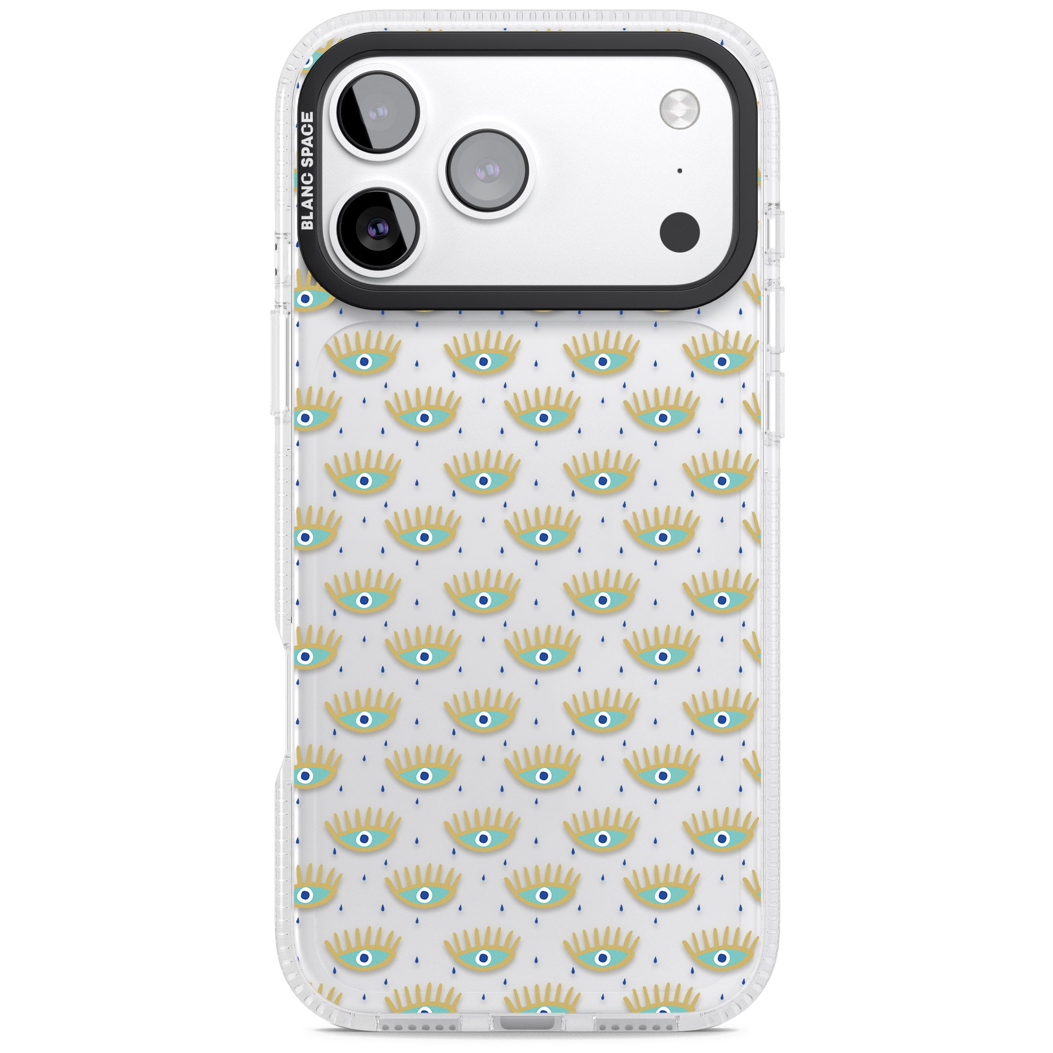 Crying Eyes Pattern iPhone 17 Pro Max Impact Air Clear Phone Case