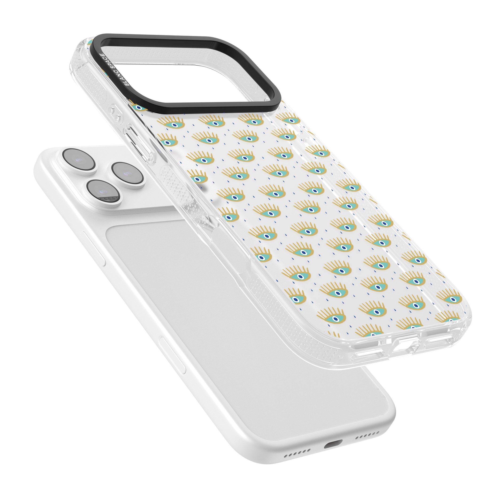 Crying Eyes Pattern iPhone 17 Pro Max Impact Air Clear Phone Case Colours