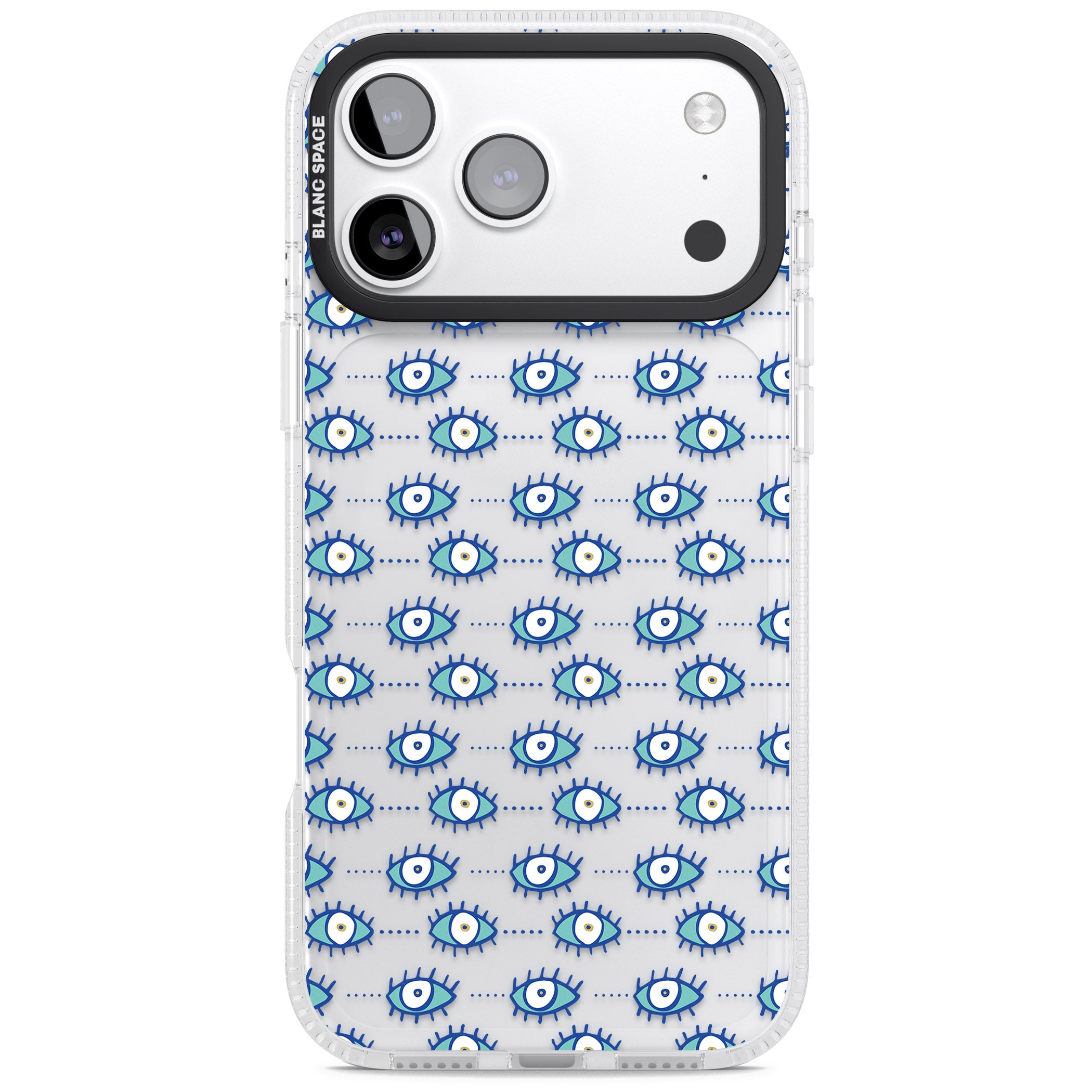 Psychedelic Eyes iPhone 17 Pro Max Impact Air Clear Phone Case