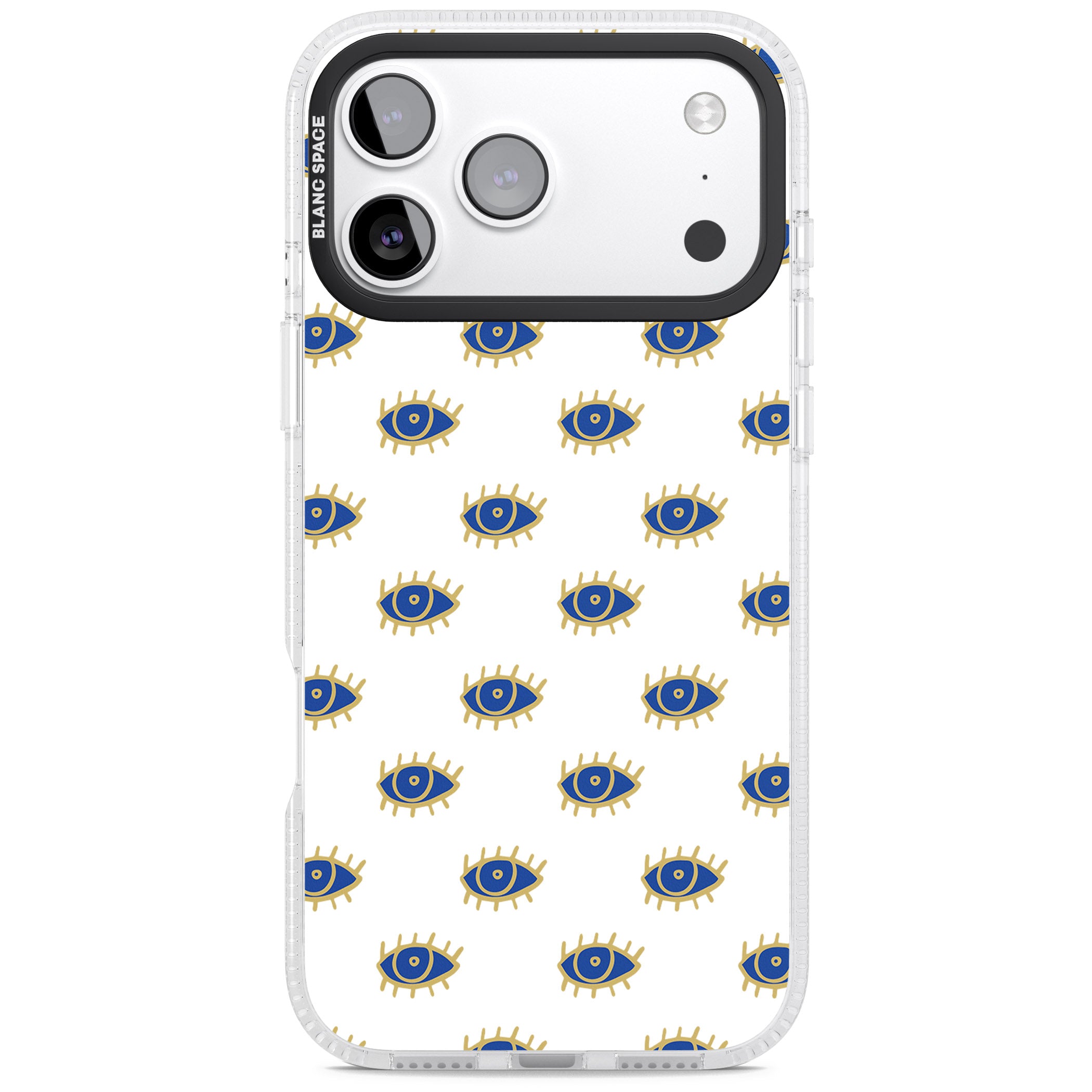 Gold Eye Pattern iPhone 17 Pro Max Impact Air Clear Phone Case