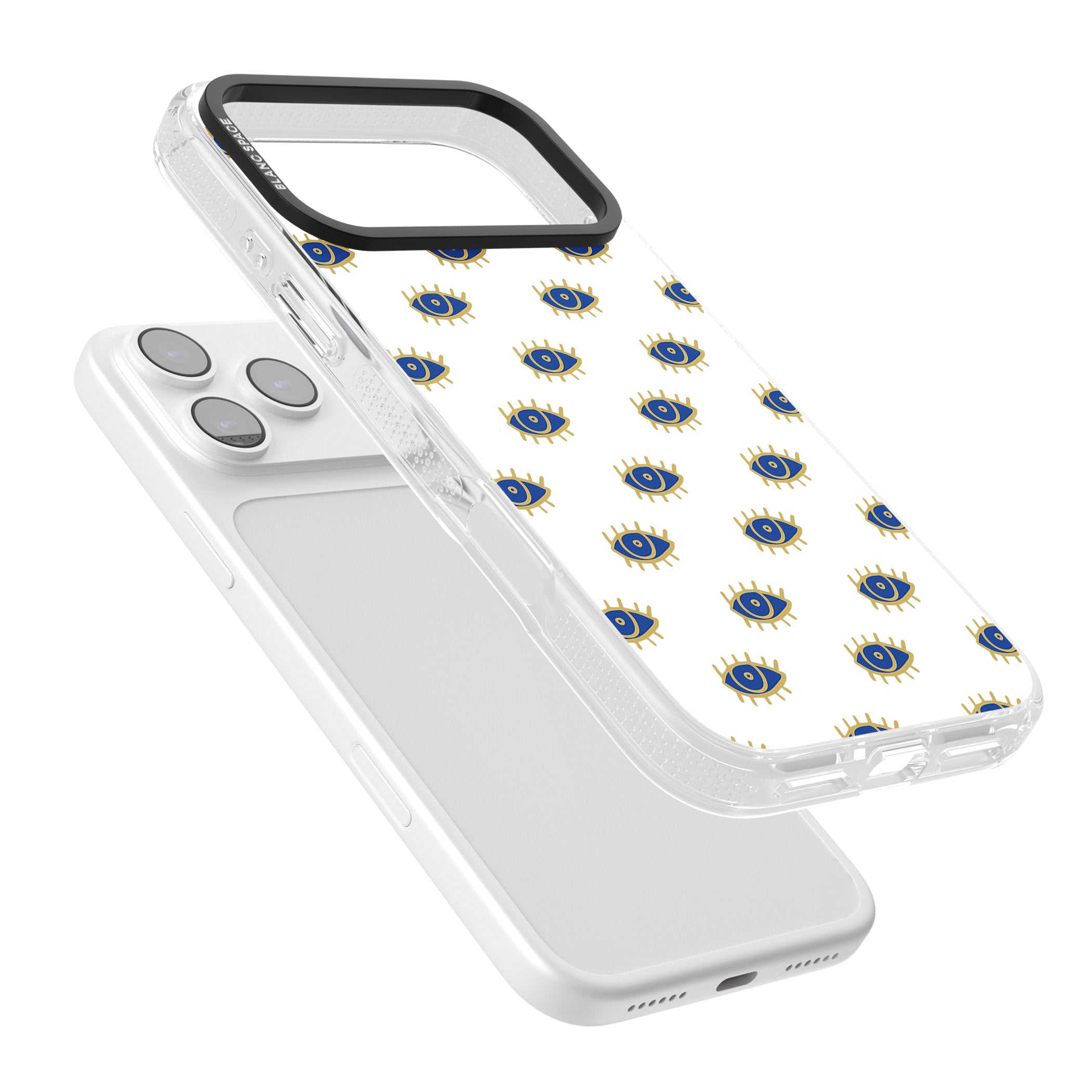 Gold Eye Pattern iPhone 17 Pro Max Impact Air Clear Phone Case Colours