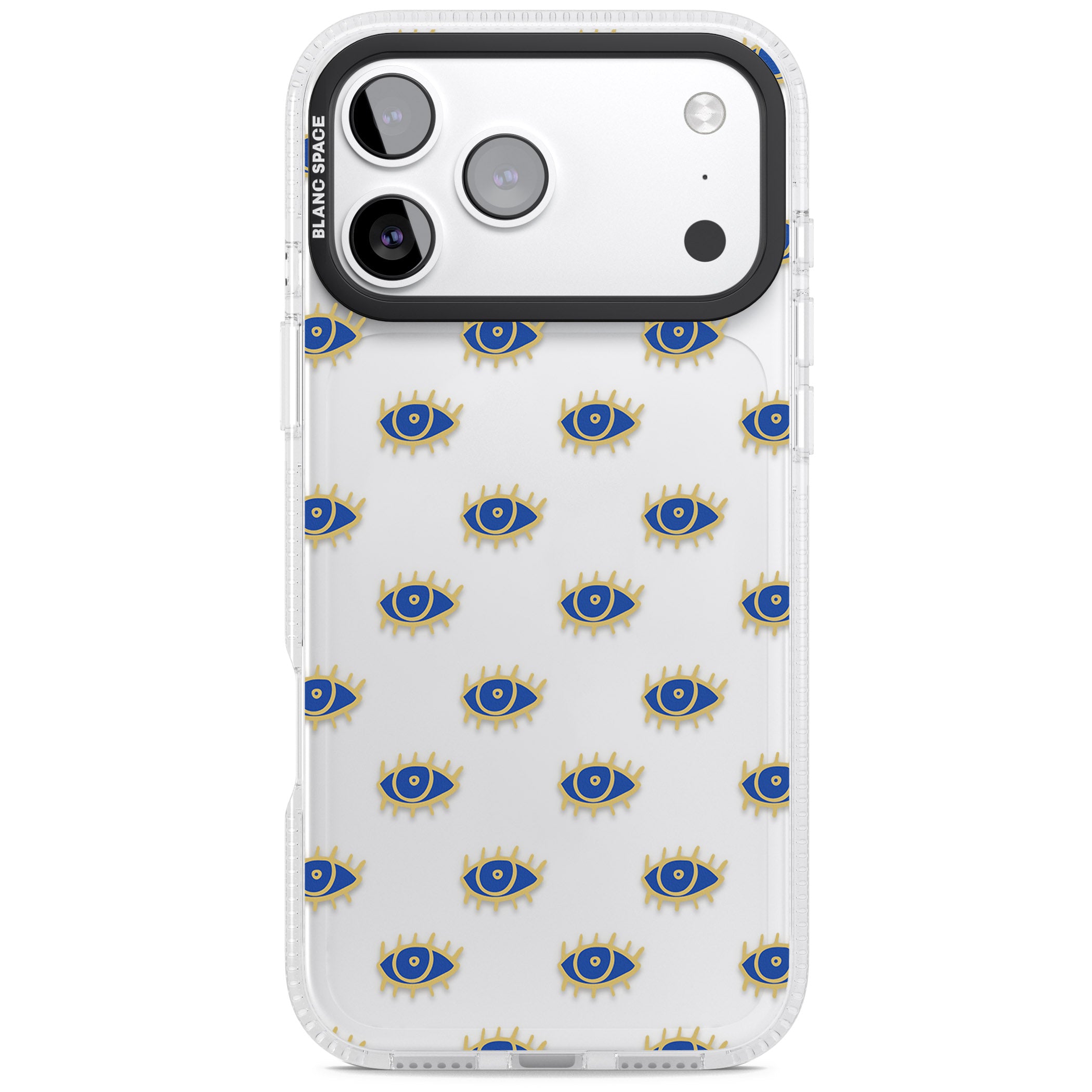 Psychedelic Eyes Pattern Classic iPhone 17 Pro Max Impact Air Clear Phone Case
