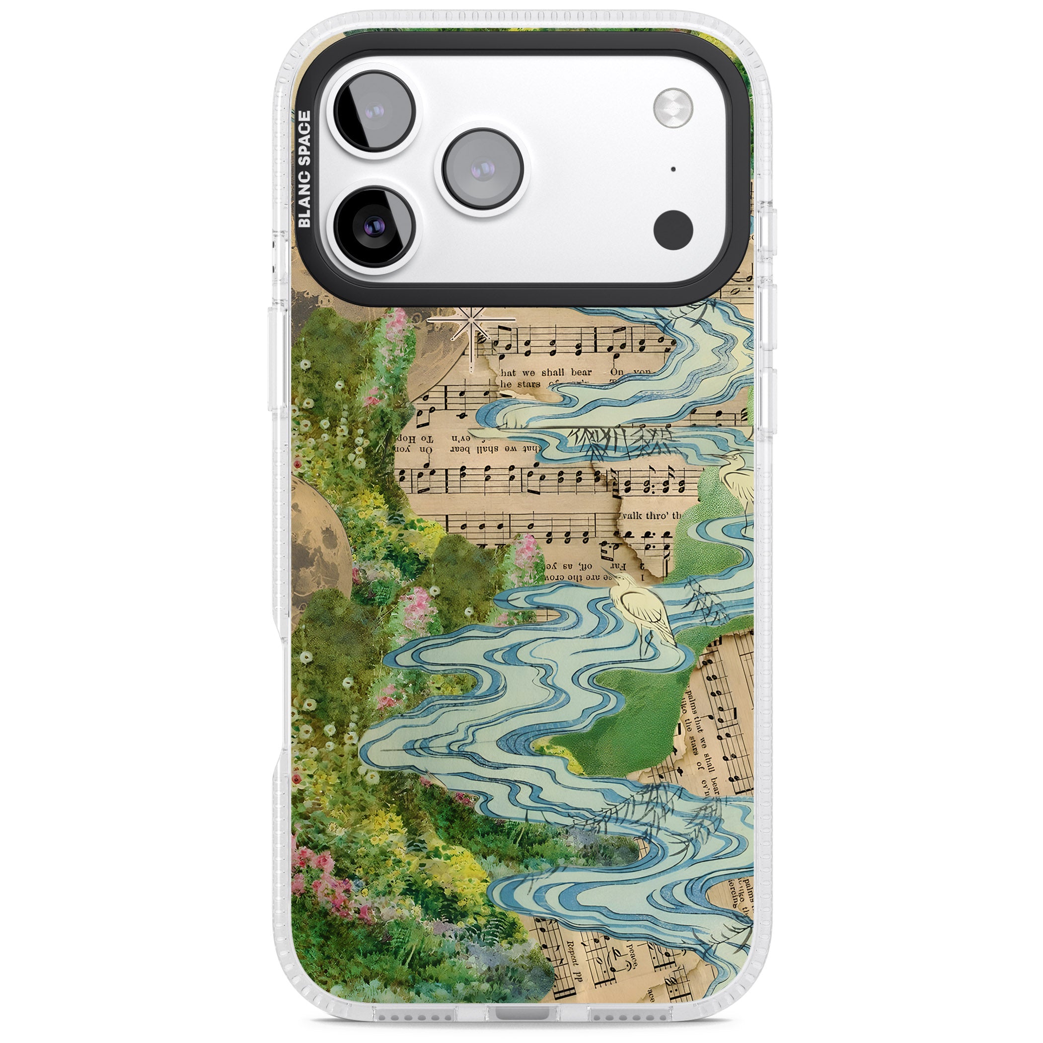 Musical River iPhone 17 Pro Max Impact Air Clear Phone Case