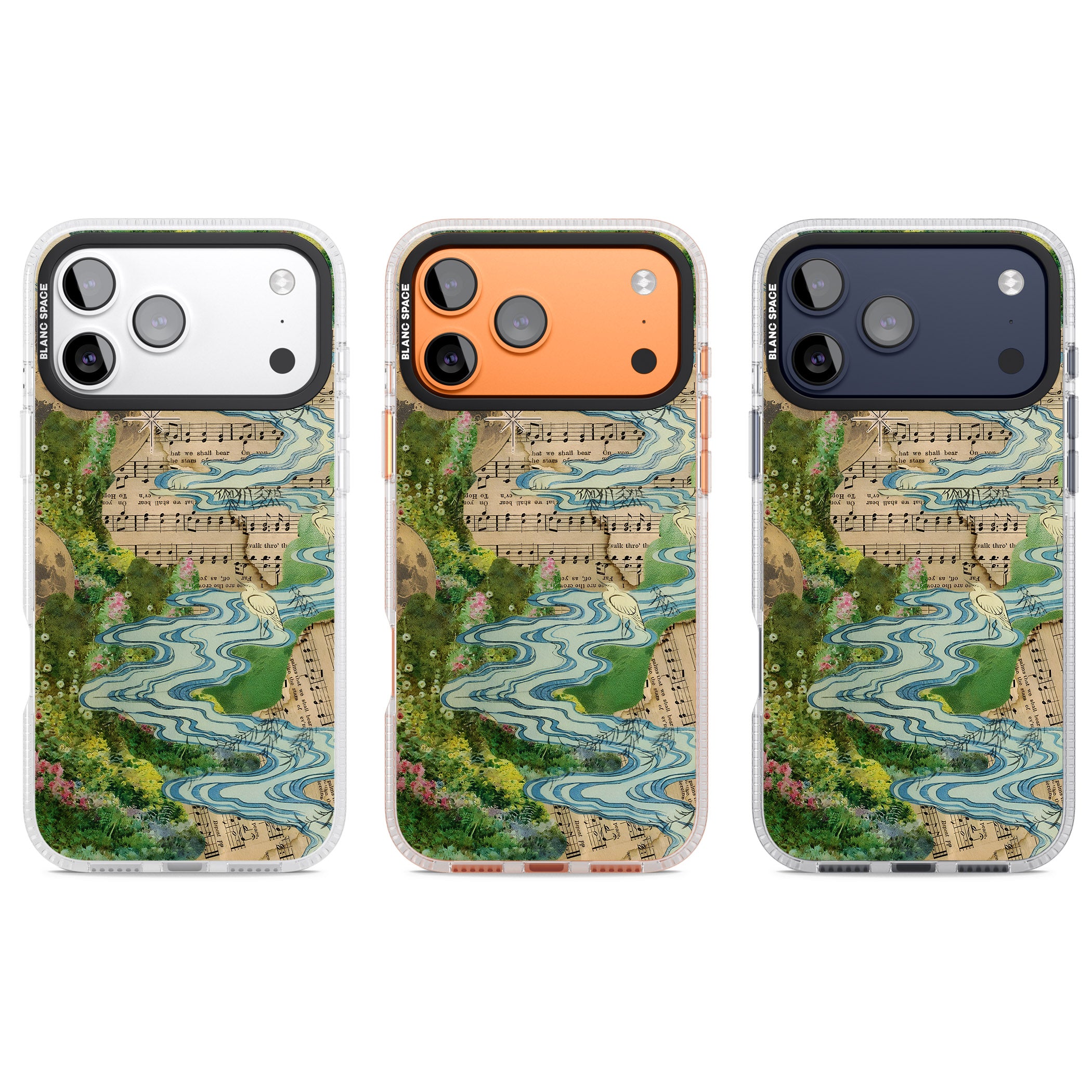Musical River iPhone 17 Pro Impact Air Clear Phone Case APT Impact Protection