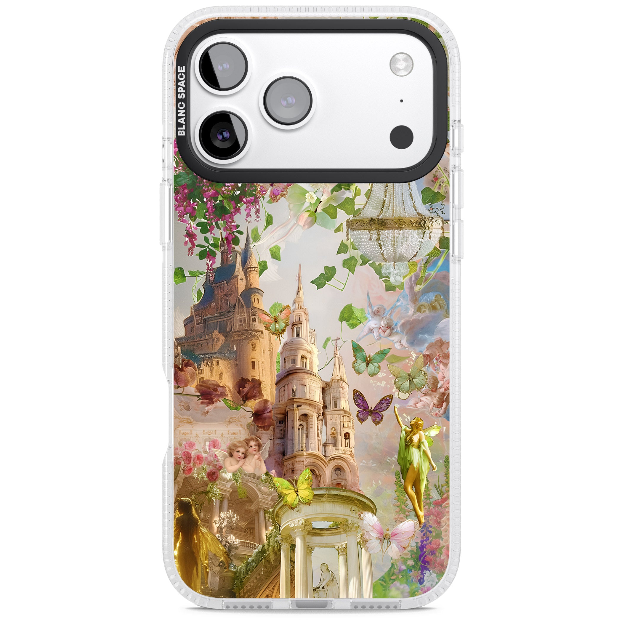 Fairies & Castles Collage iPhone 17 Pro Max Impact Air Clear Phone Case