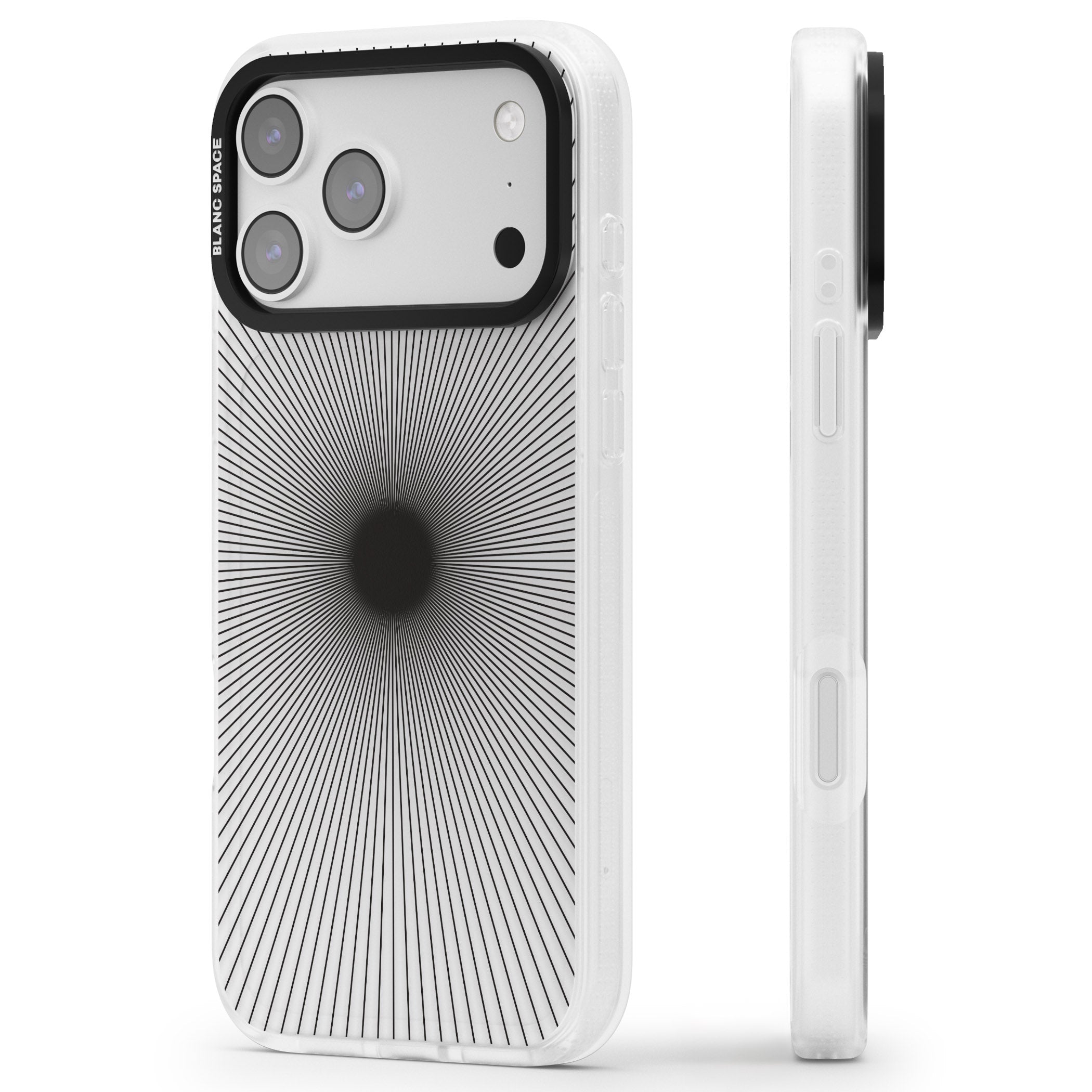 Sunburst iPhone 17 Pro Max Impact Air Clear Phone Case Side Profile