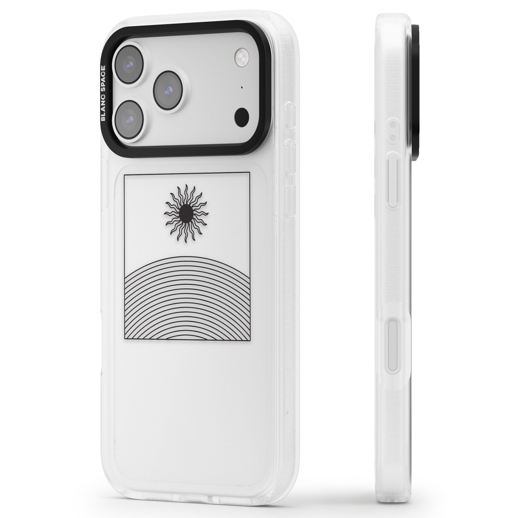 Cosmic Radiance iPhone 17 Pro Max Impact Air Clear Phone Case Side Profile