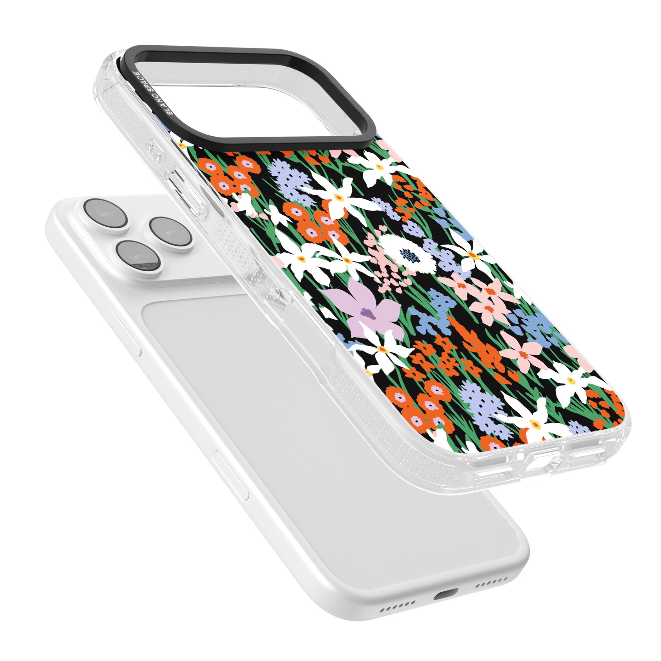 Floral Bloom Meadow Solid iPhone 17 Pro Max Impact Air Clear Phone Case Colours
