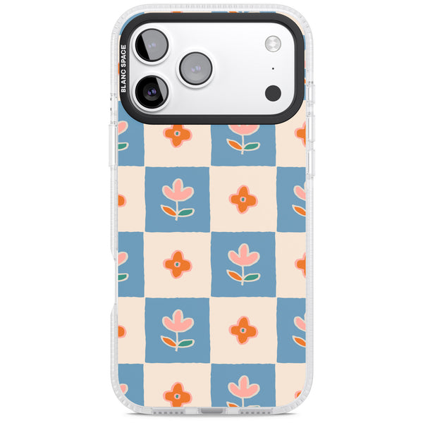 Vintage Bloom Checkered
