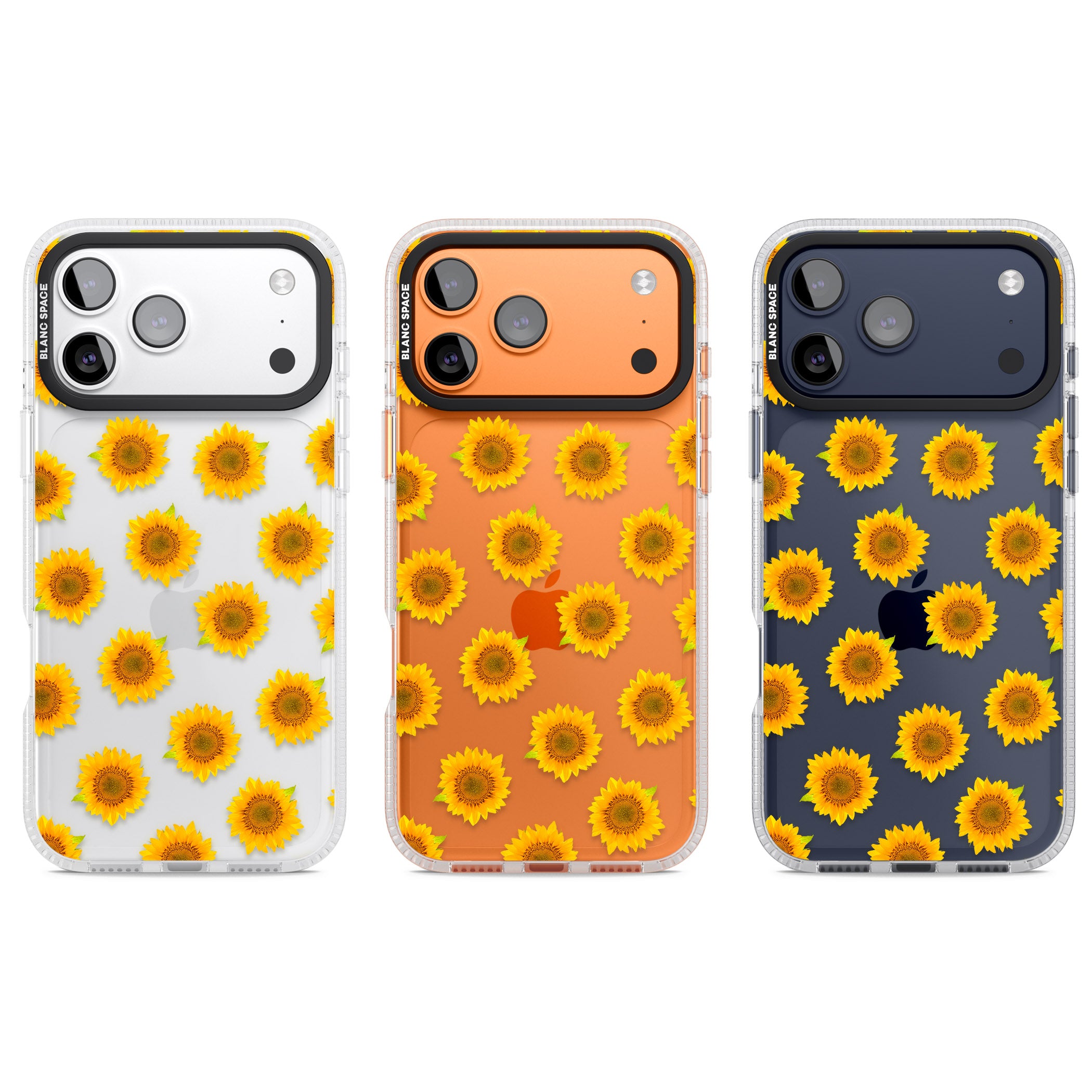 Sunflower Flourish iPhone 17 Pro Impact Air Clear Phone Case APT Impact Protection