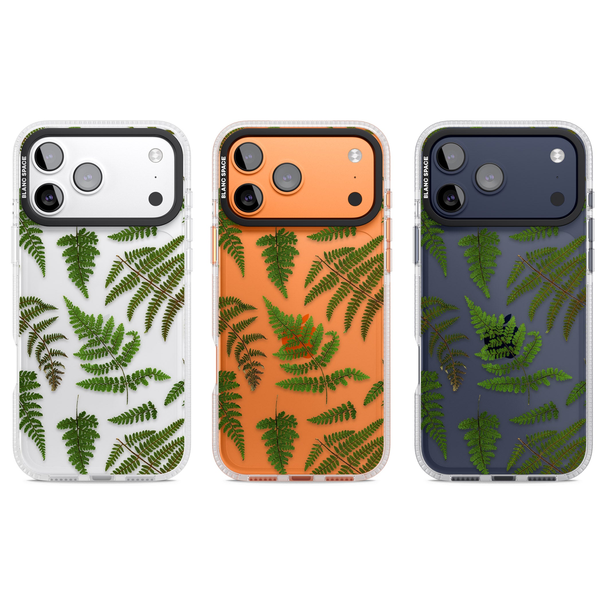 Leafy Ferns iPhone 17 Pro Impact Air Clear Phone Case APT Impact Protection