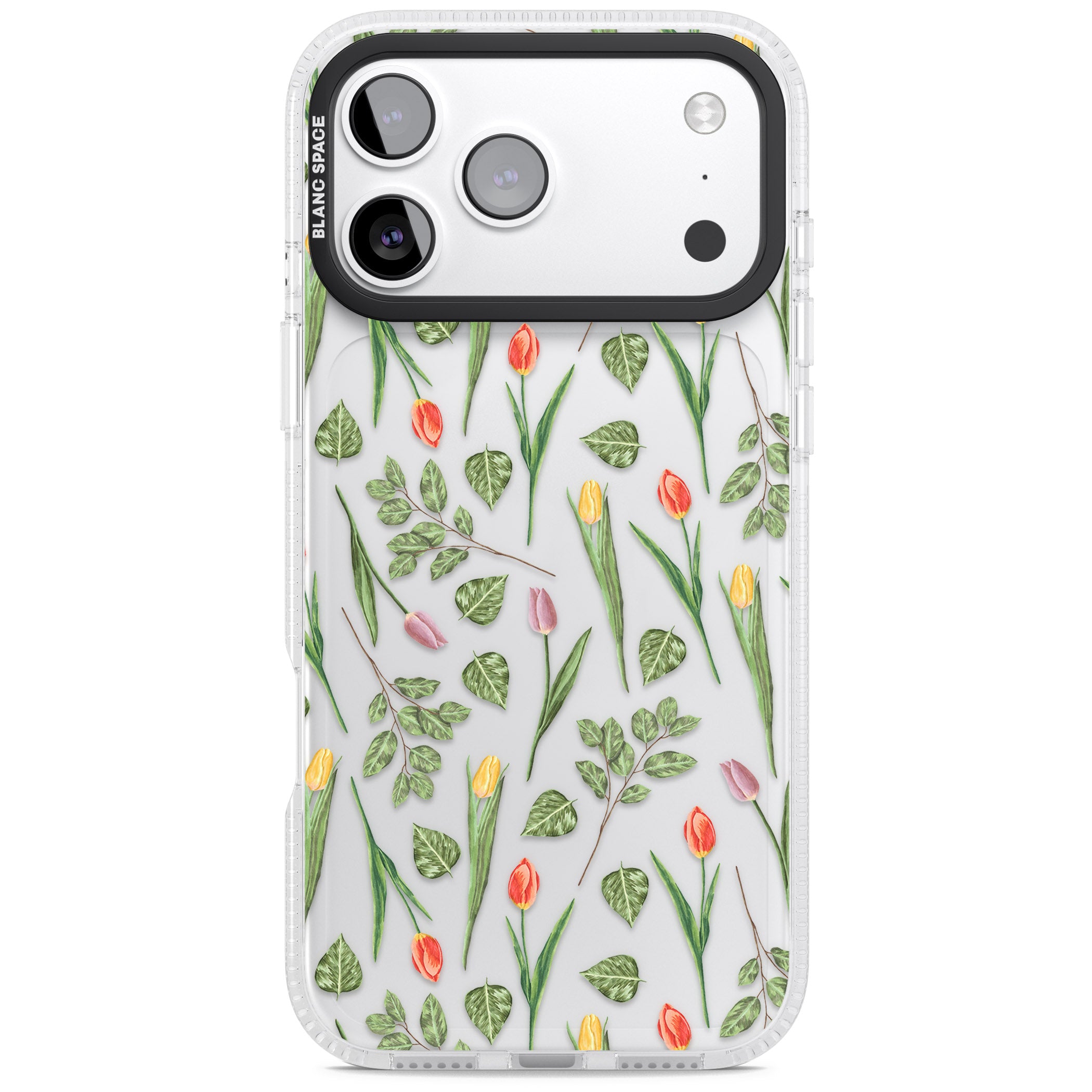 Spring Tulips Floral iPhone 17 Pro Max Impact Air Clear Phone Case