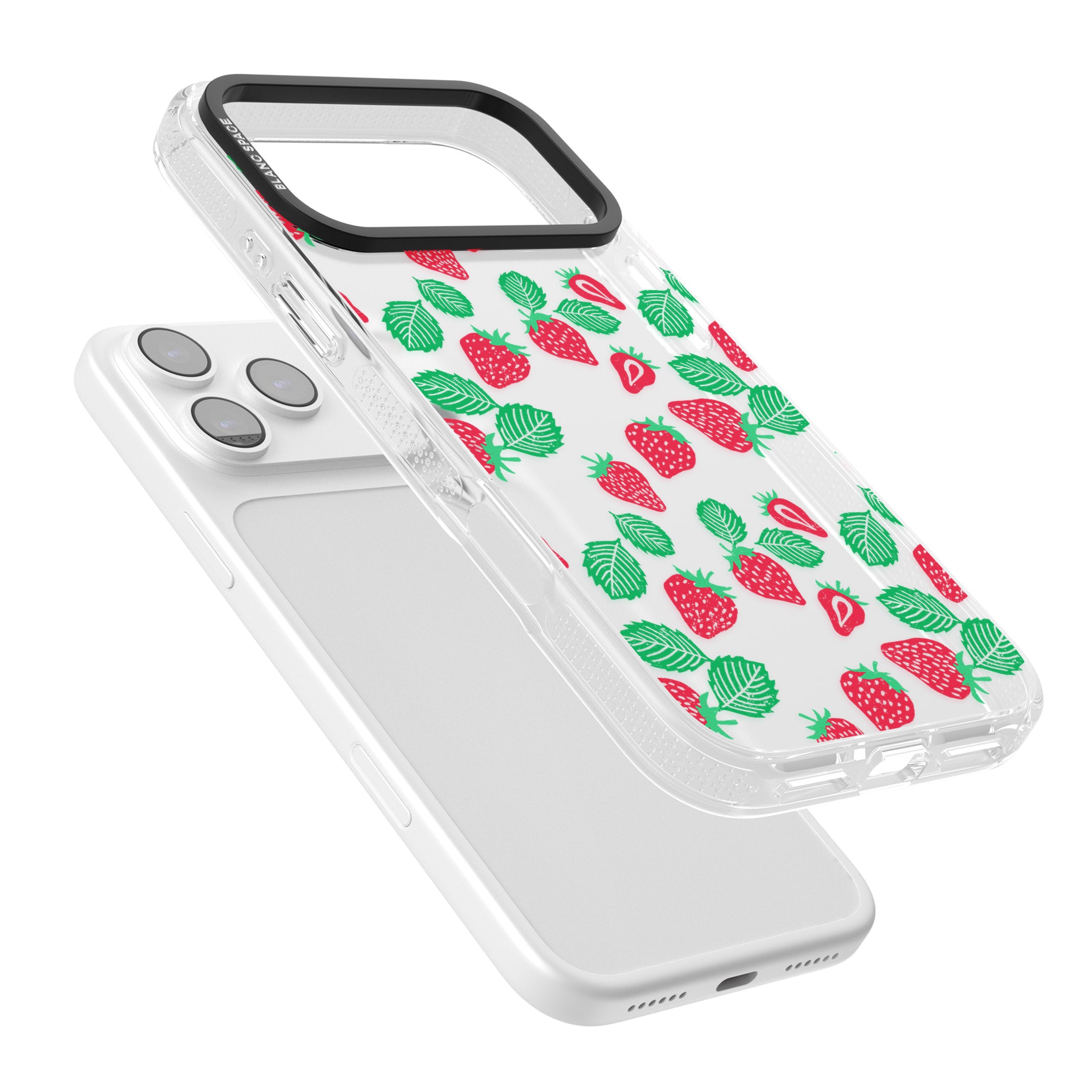 Strawberry Delight iPhone 17 Pro Max Impact Air Clear Phone Case Colours