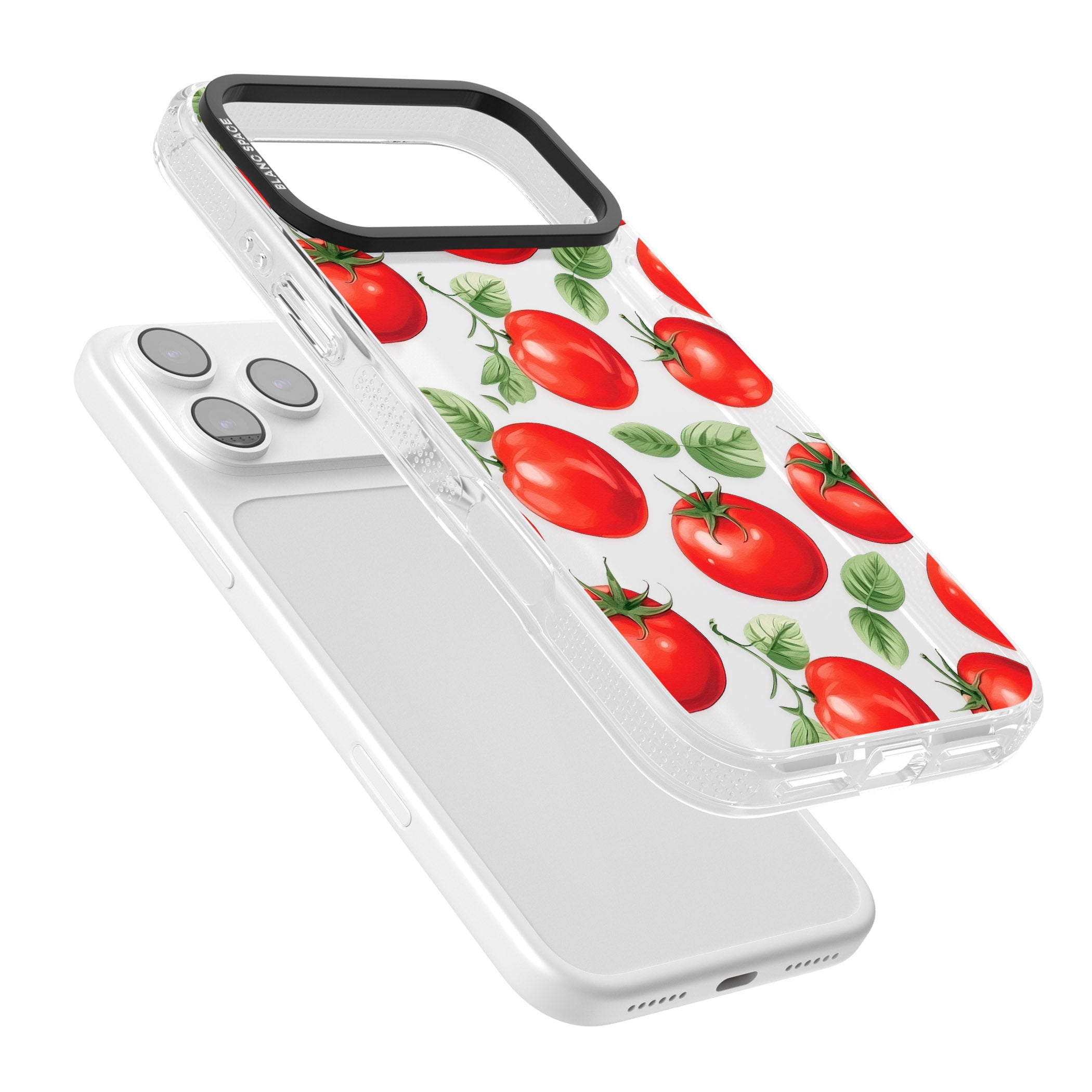 Tomato Pattern iPhone 17 Pro Max Impact Air Clear Phone Case Colours