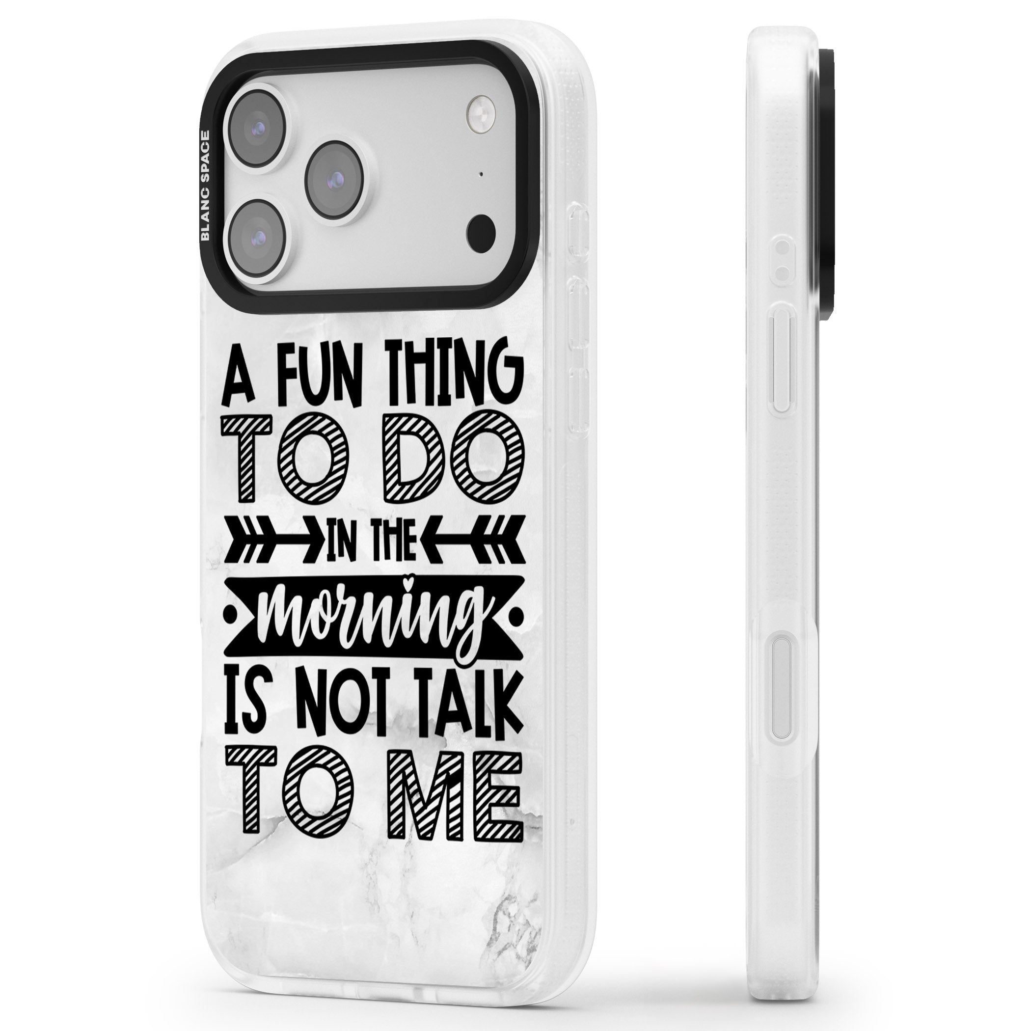 A Fun Thing To Do iPhone 17 Pro Max Impact Air Clear Phone Case Side Profile
