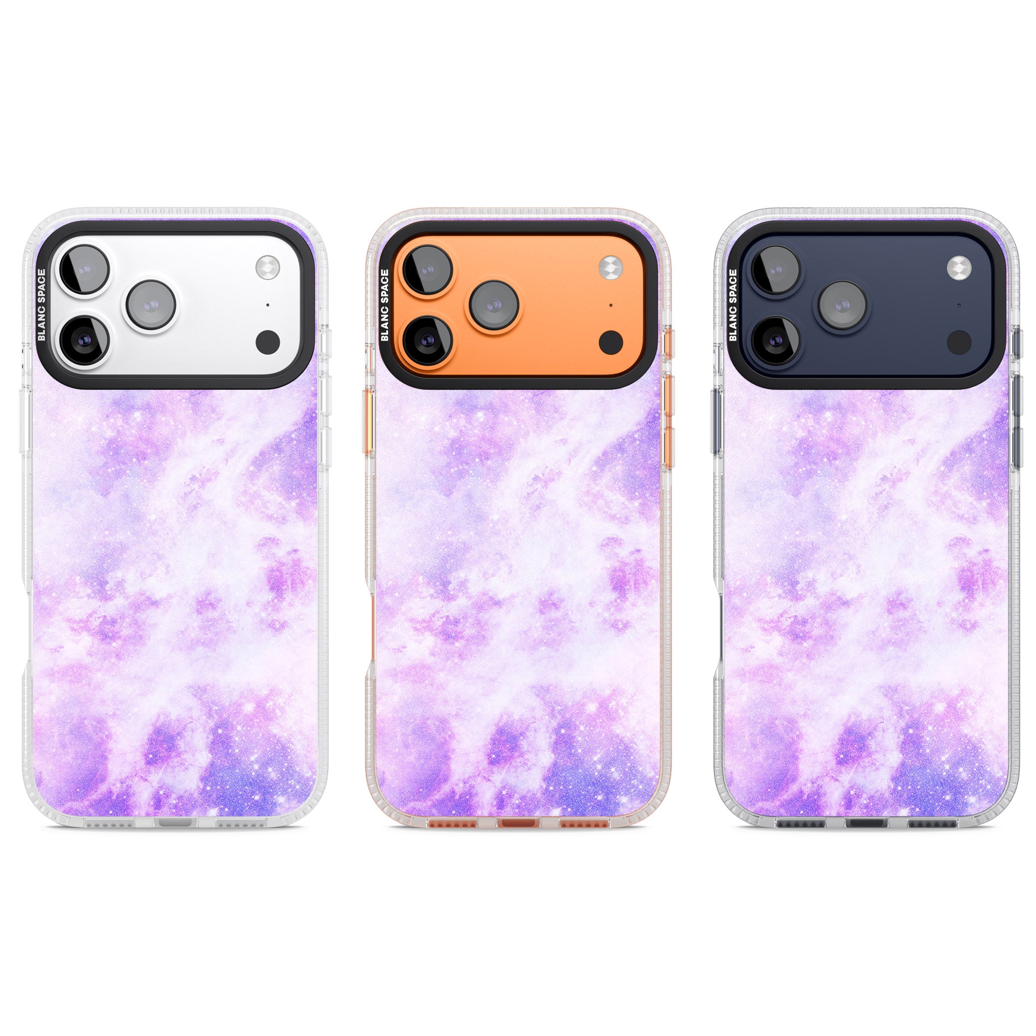 Purple Galaxy Vibes iPhone 17 Pro Impact Air Clear Phone Case APT Impact Protection