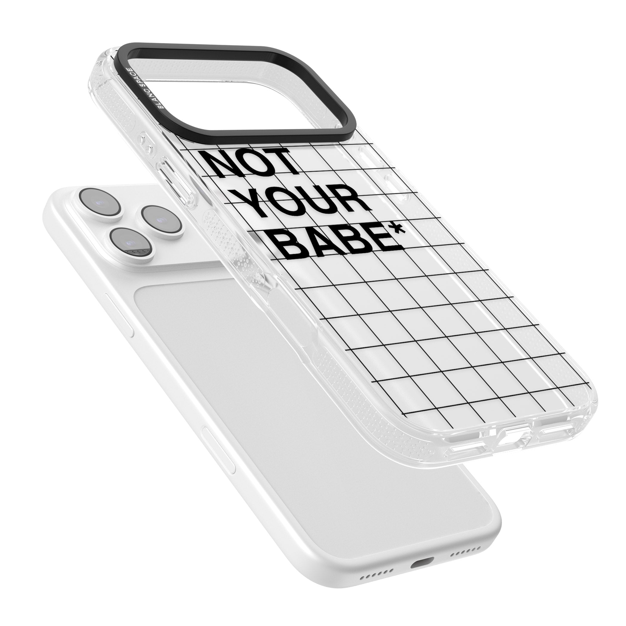 Not Your Babe iPhone 17 Pro Max Impact Air Clear Phone Case Colours