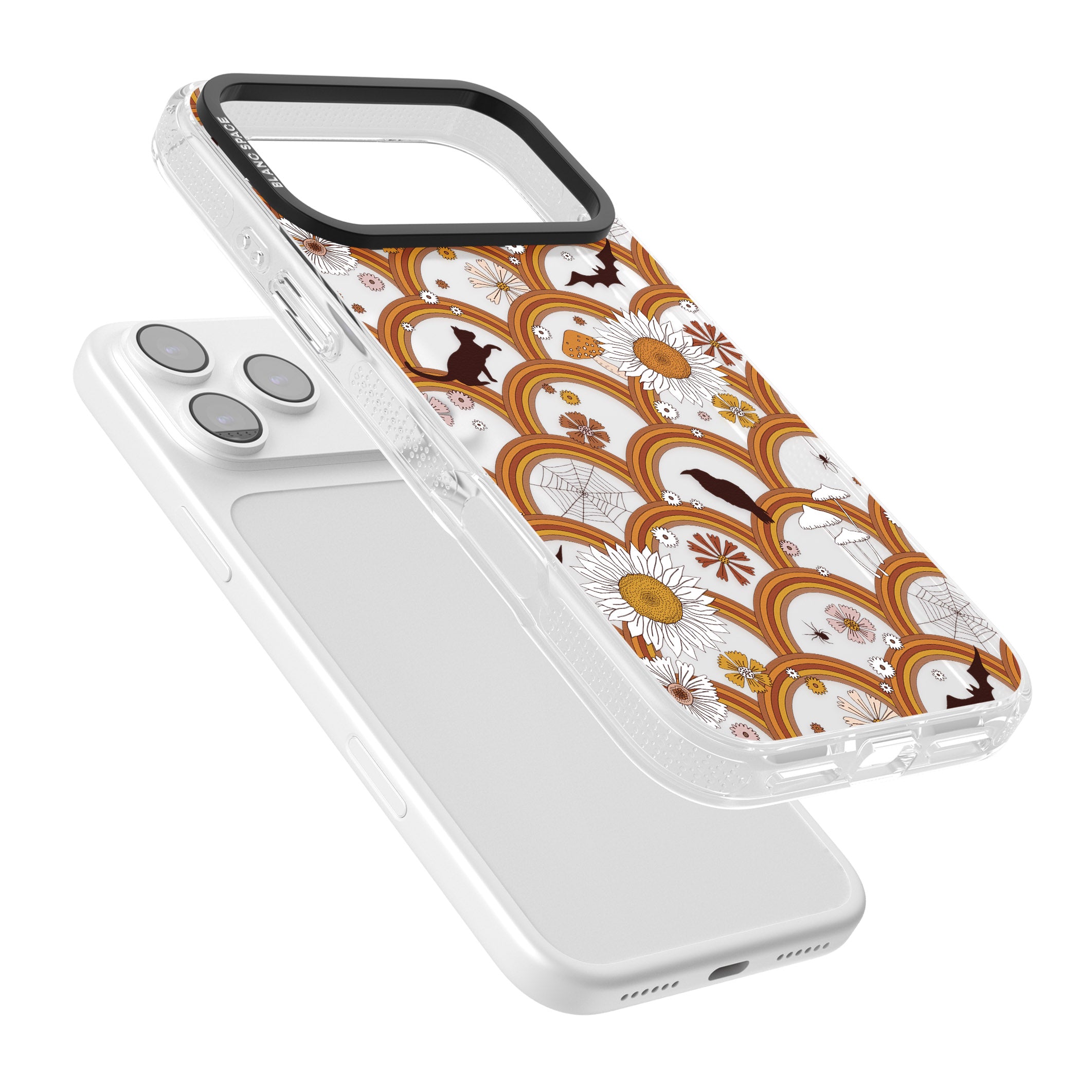 Halloween Rainbows iPhone 17 Pro Max Impact Air Clear Phone Case Colours