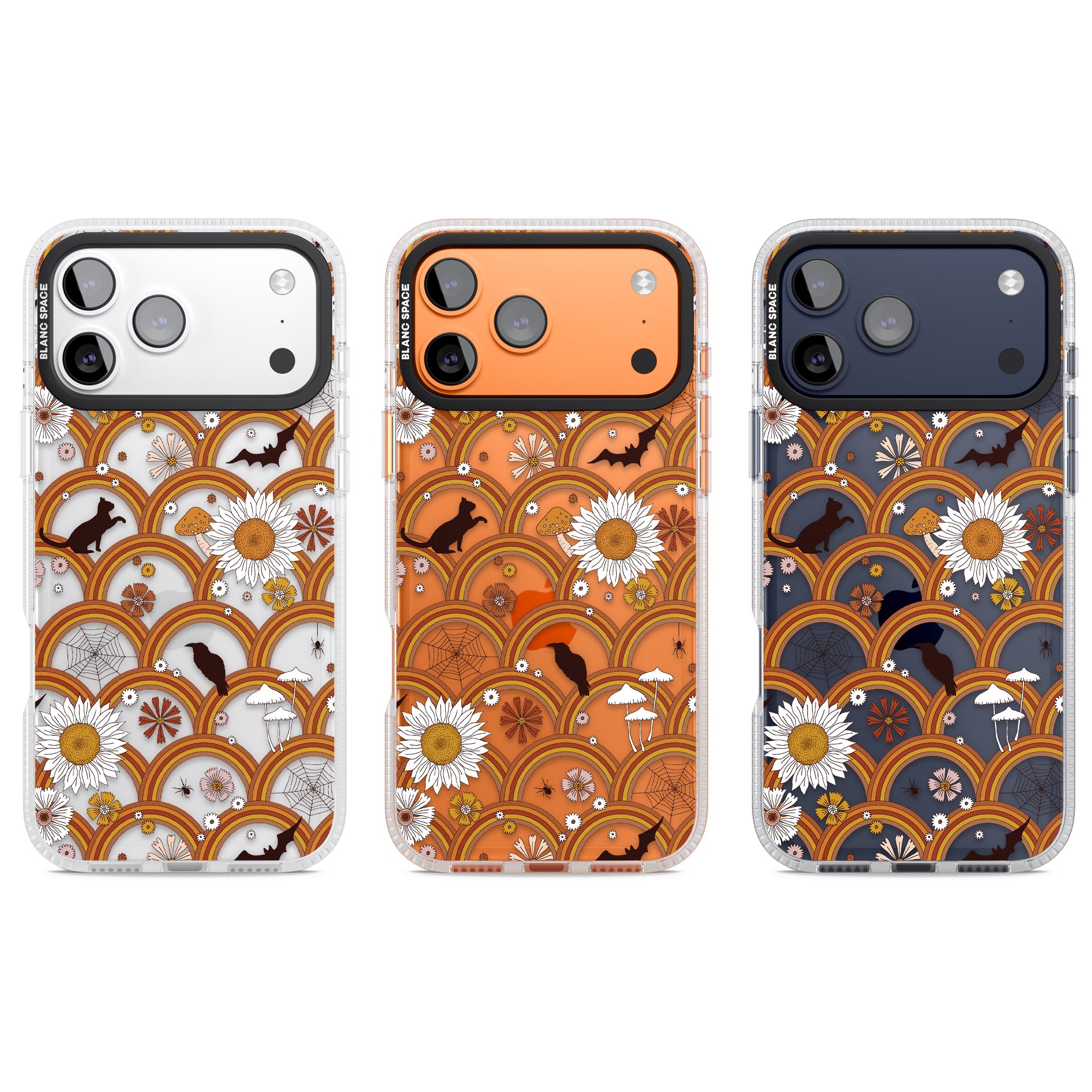 Halloween Rainbows iPhone 17 Pro Impact Air Clear Phone Case APT Impact Protection