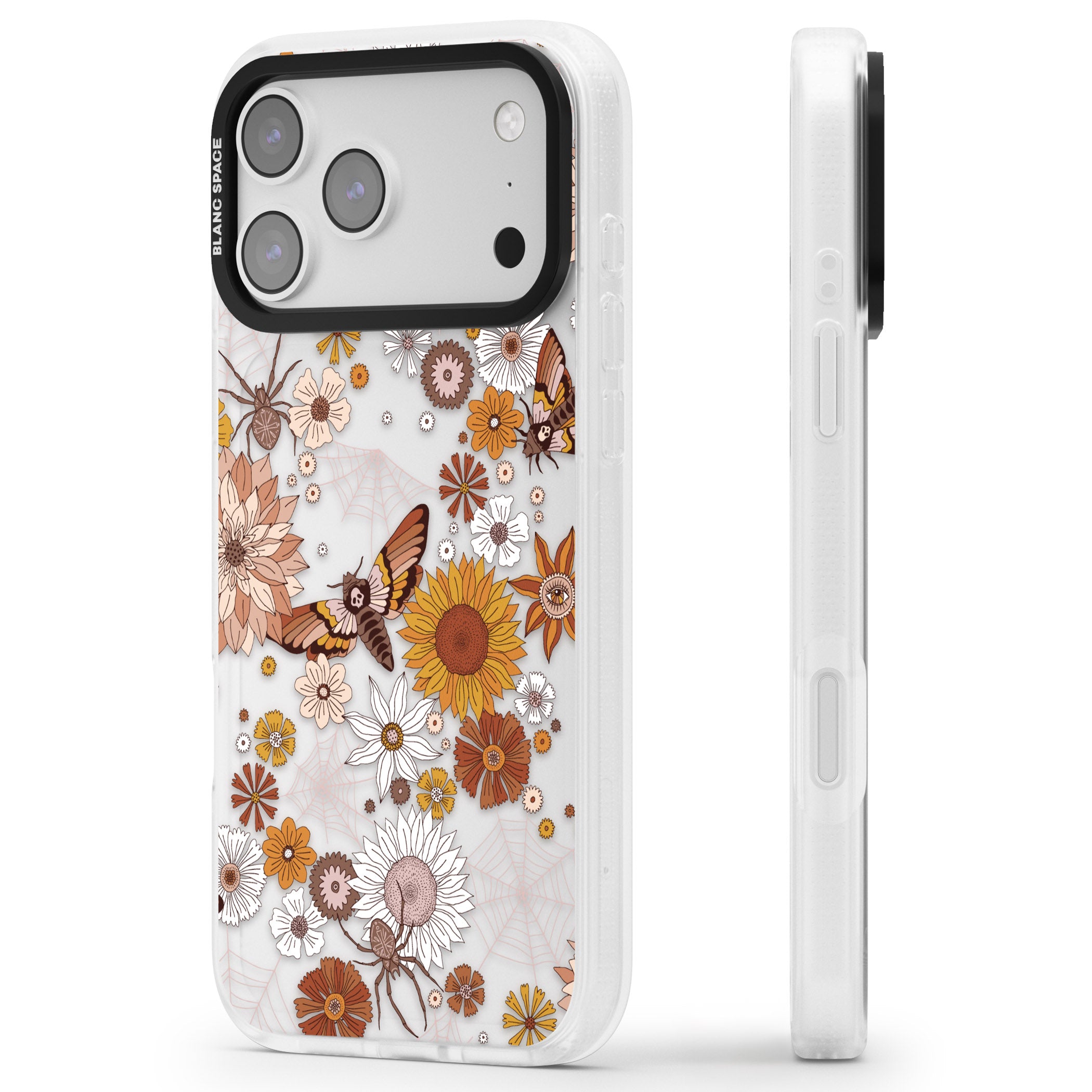 Halloween Wildlife iPhone 17 Pro Max Impact Air Clear Phone Case Side Profile